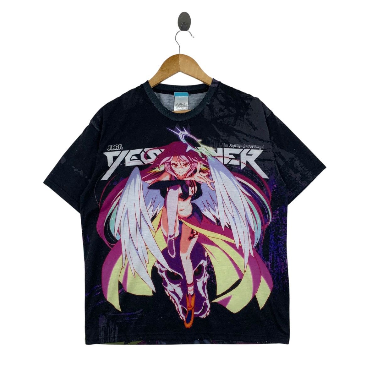 Vintage JIBRIL No Game No Life Anime Overprint Jersey Tshirt Size US M / EU 48-50 / 2 - 1 Thumbnail