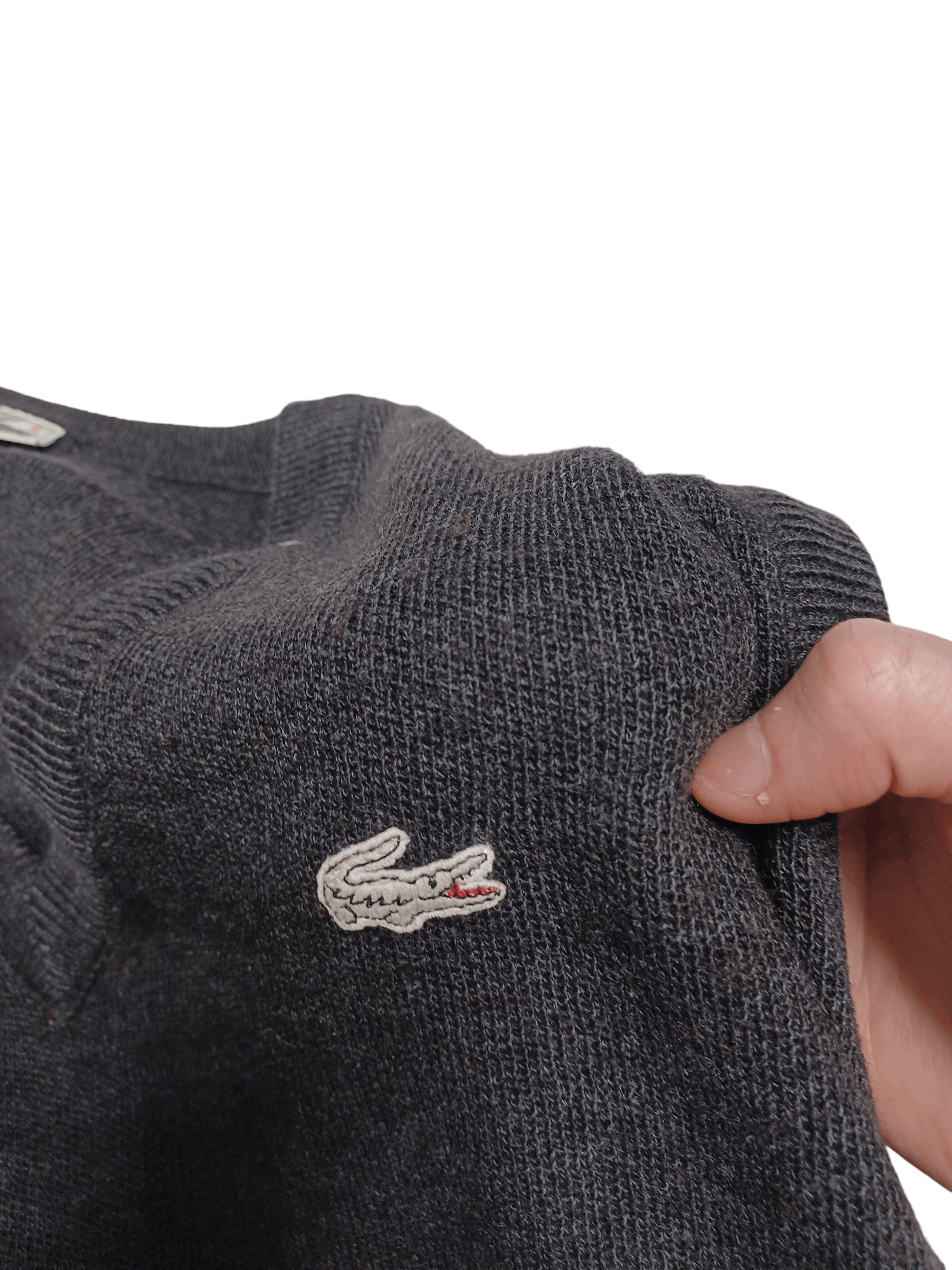 Lacoste MADE IN FRANCE 90S VINTAGE LACOSTE WOOL VEST SLEVELESS Size US L / EU 52-54 / 3 - 4 Thumbnail