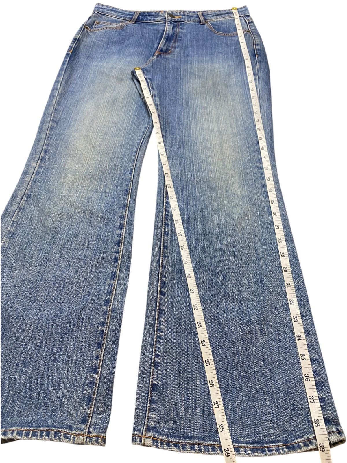 Japanese Brand Vintage Japanese Brands Blue Wash Flare Jeans Size US 32 / EU 48 - 10 Thumbnail