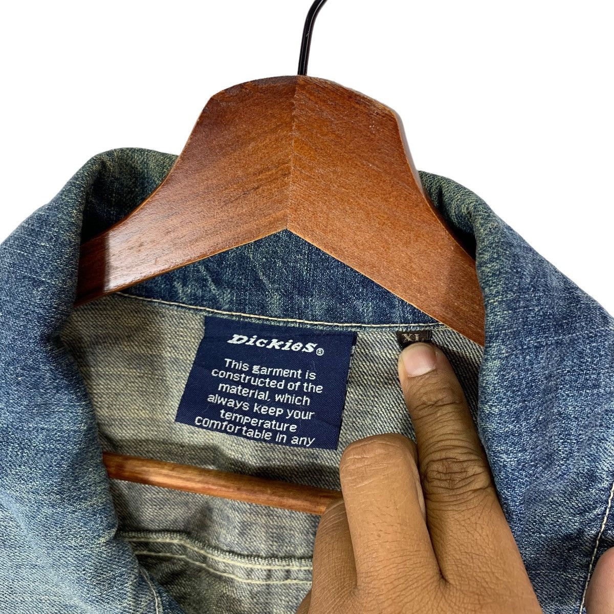 Dickies × Vintage VINTAGE DICKIES WORKERS DENIM ZIPPER JACKET Size US XL / EU 56 / 4 - 5 Thumbnail