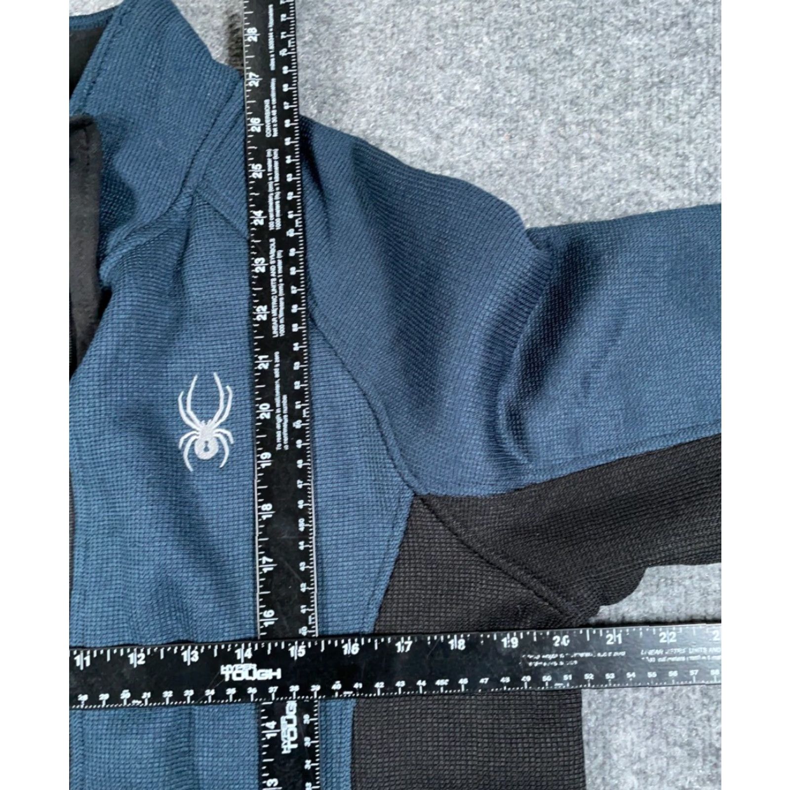 Spyder Spyder Foremost Jacket Adult M Blue Sherpa Lined Zip Short Stand-Up Collar Embroidered 90s Retro Fleece Size US M / EU 48-50 / 2 - 4 Thumbnail