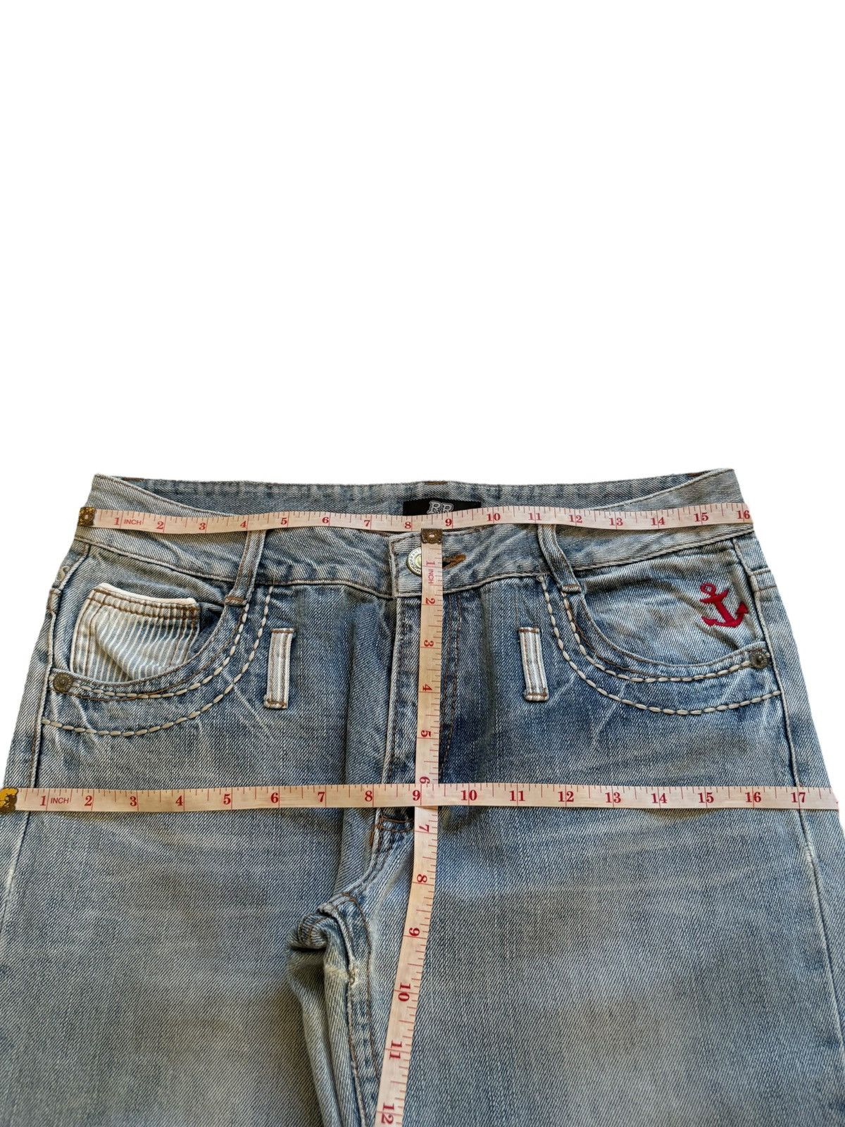 Japanese Brand Vintage Japanese Brand Embroidery Spell Out Loose Jeans Size US 32 / EU 48 - 13 Thumbnail