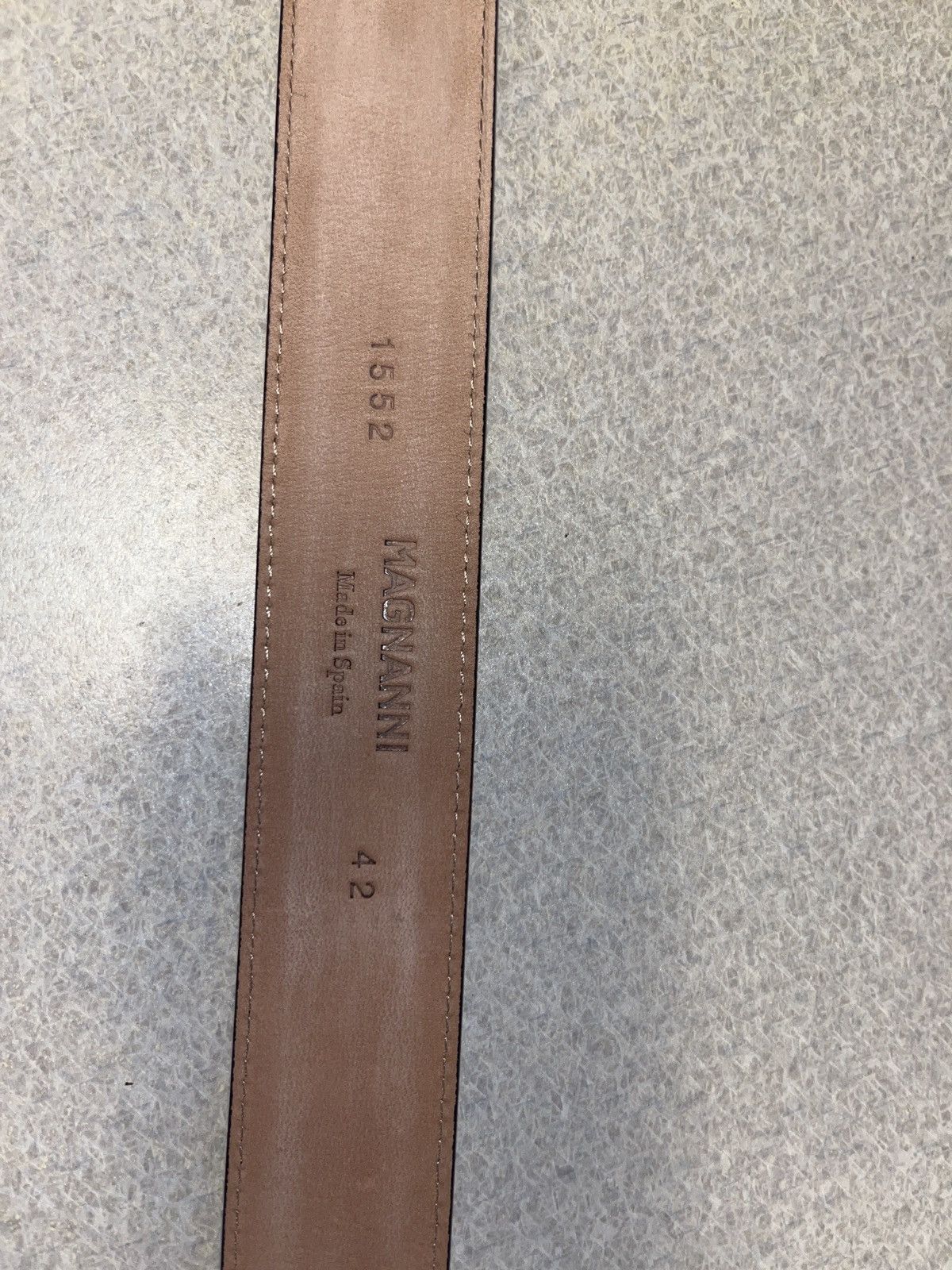 Magnanni Black leather Magnanni Belt Size 42 - 2 Thumbnail