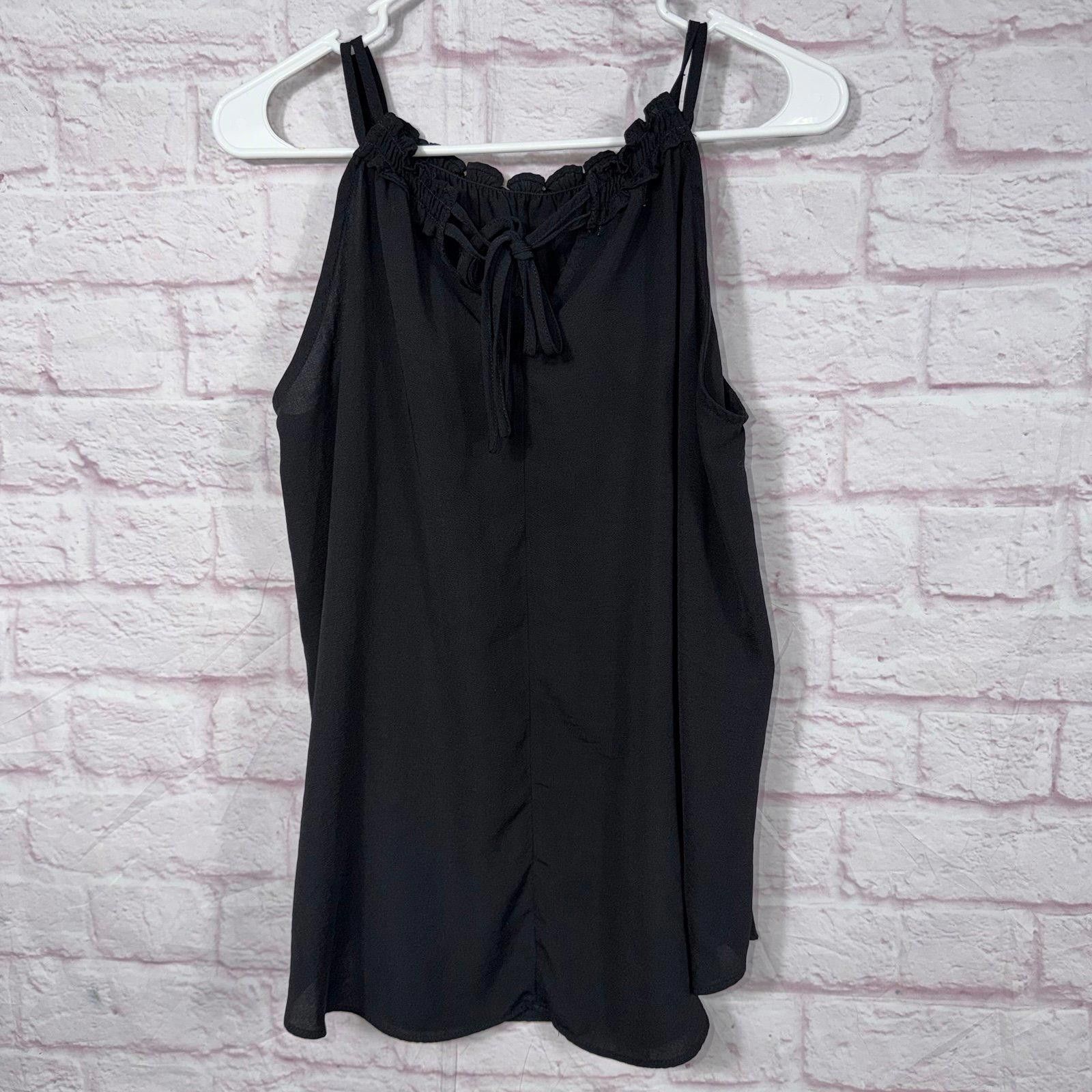 Other Maurices Black Sleeveless Smocked Tank Top - Size M Size M / US 6-8 / IT 42-44 - 5 Thumbnail