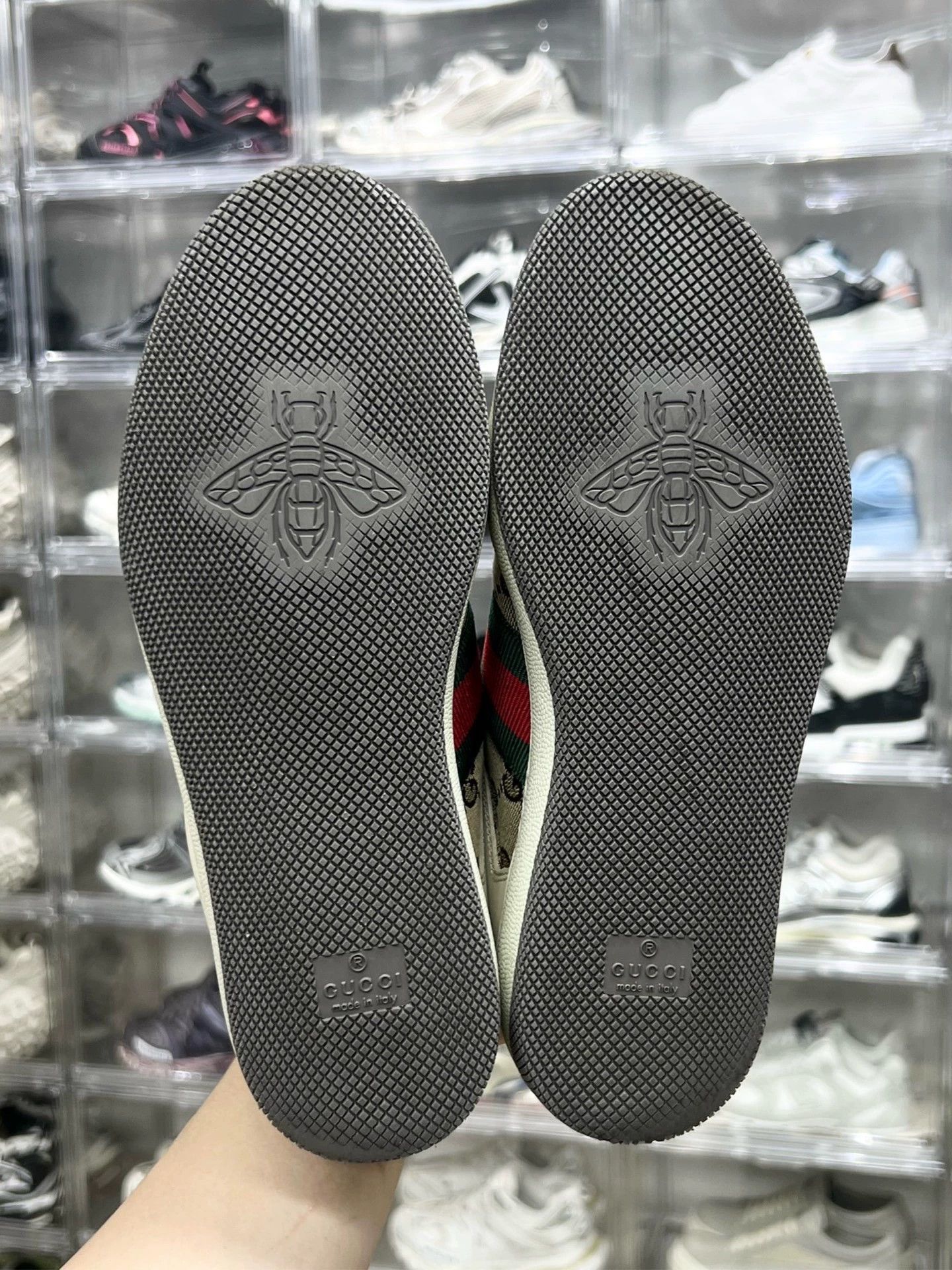 Gucci gucci gg dirty shoes in black and beige Size US 7.5 / EU 40-41 - 8 Thumbnail
