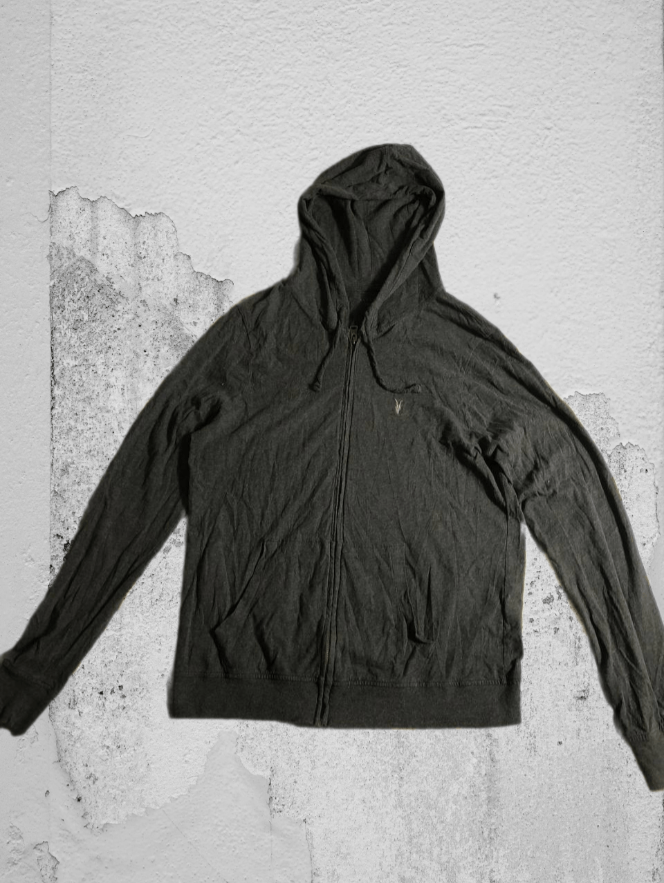 Allsaints Vintage Y2K Avant Garde Allsaints zip up Japan hoodie Size US L / EU 52-54 / 3 - 1 Thumbnail