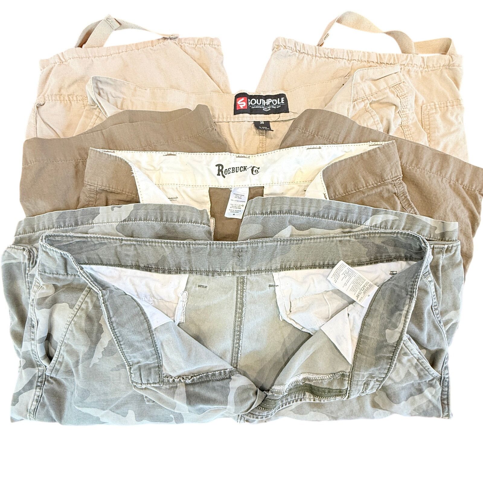 Southpole Men's Cargo Shorts Bundle - Southpole & Roebuck Co. Size US 36 / EU 52 - 4 Thumbnail