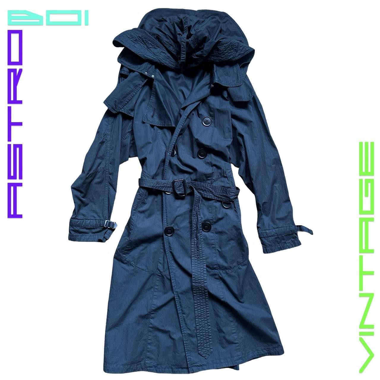 Vintage Burberry Black Trench Coat in size 48