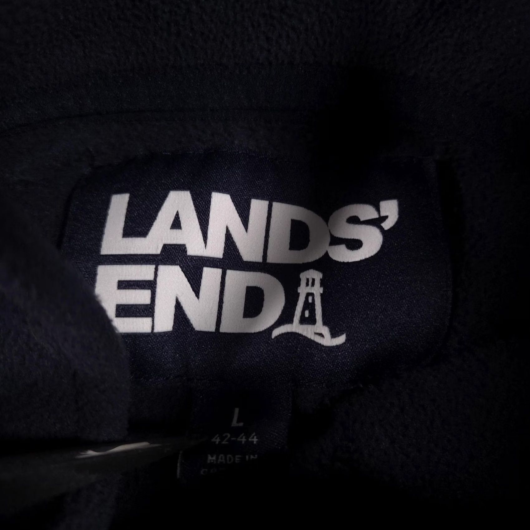 Lands' End VINTAGE Lands' End Pullover Mens L Blue Fleece 1/4 Zip Mock Neck Hiking Winter Size US L / EU 52-54 / 3 - 5 Thumbnail