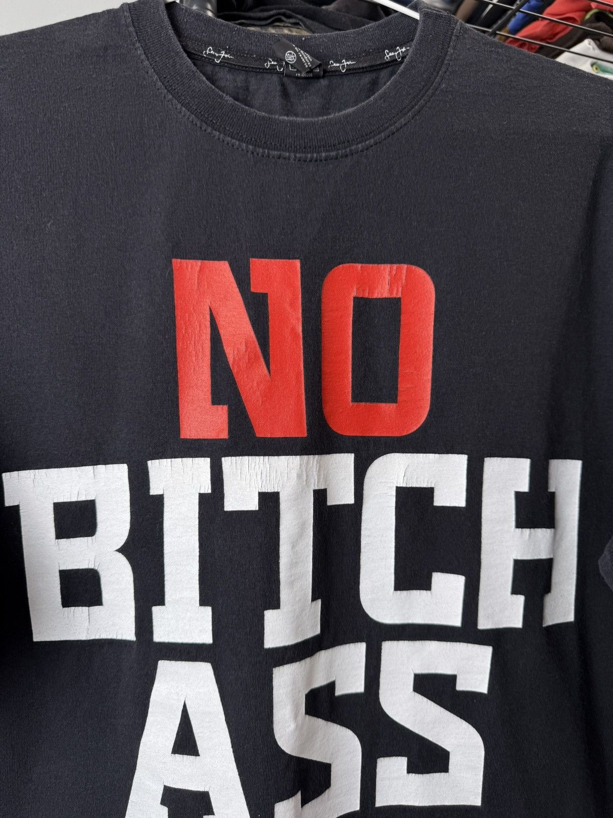 Sean John Vintage Sean John No Bitch Ass Ness Rap T Shirt Size US L / EU 52-54 / 3 - 3 Thumbnail