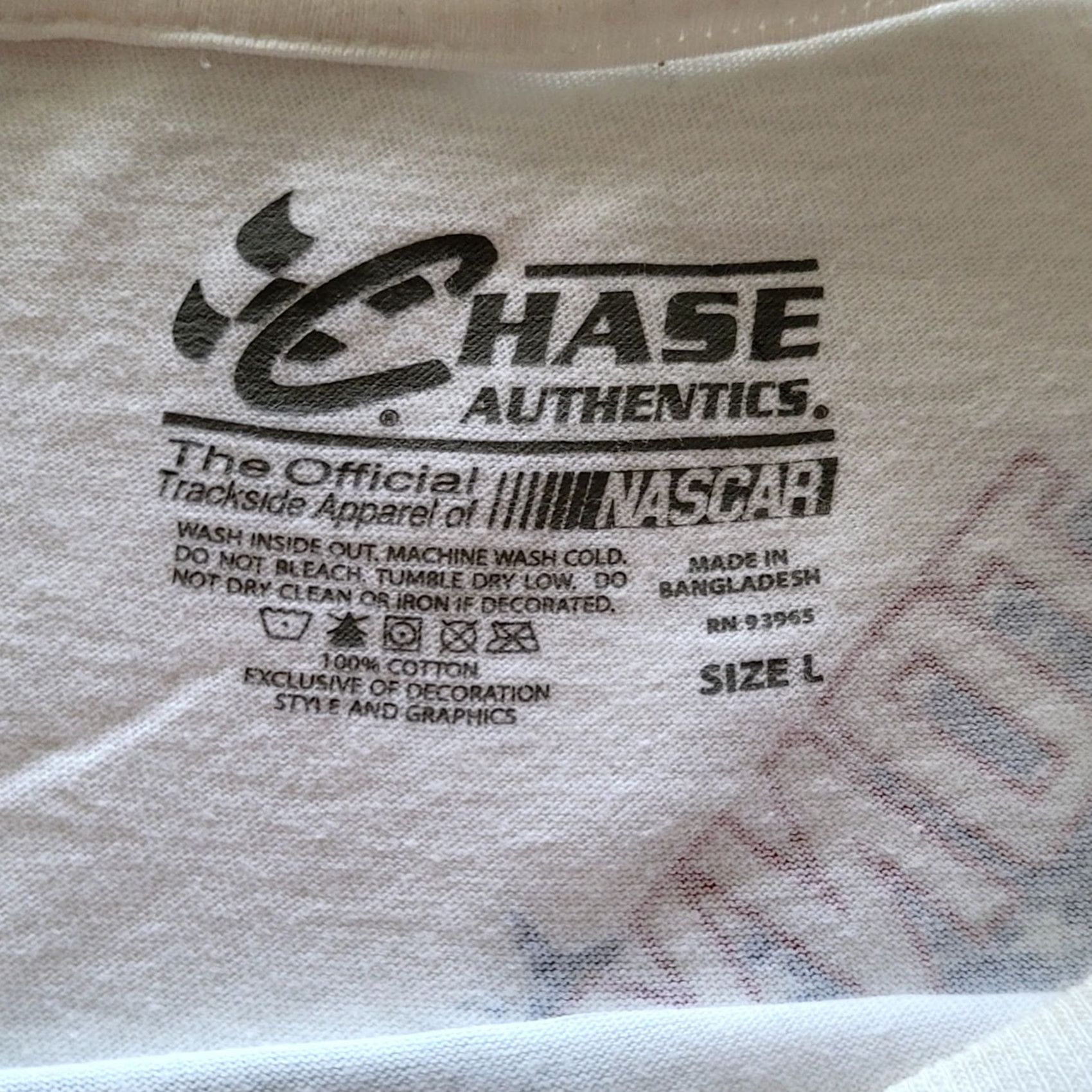 Chase Authentics VINTAGE Tony Stewart #14 NASCAR T-Shirt Chase Authentics Large White Men's T-Shirt Graphic Print #14 Car American Salute Decade: 2000s NASCAR Size US L / EU 52-54 / 3 - 5 Thumbnail