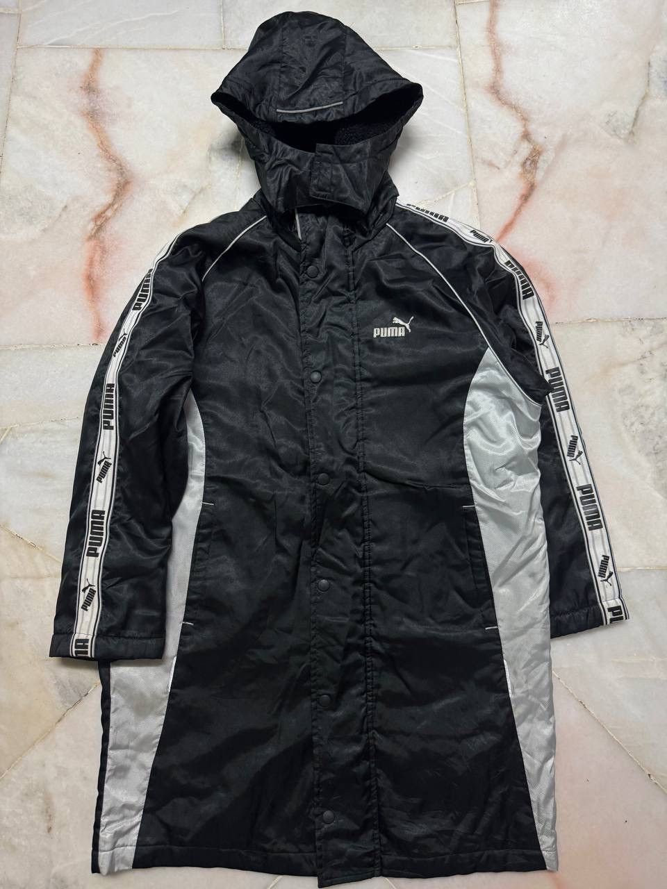 VINTAGE Y2K PUMA WINTER JACKET SIDETAPE BLACK