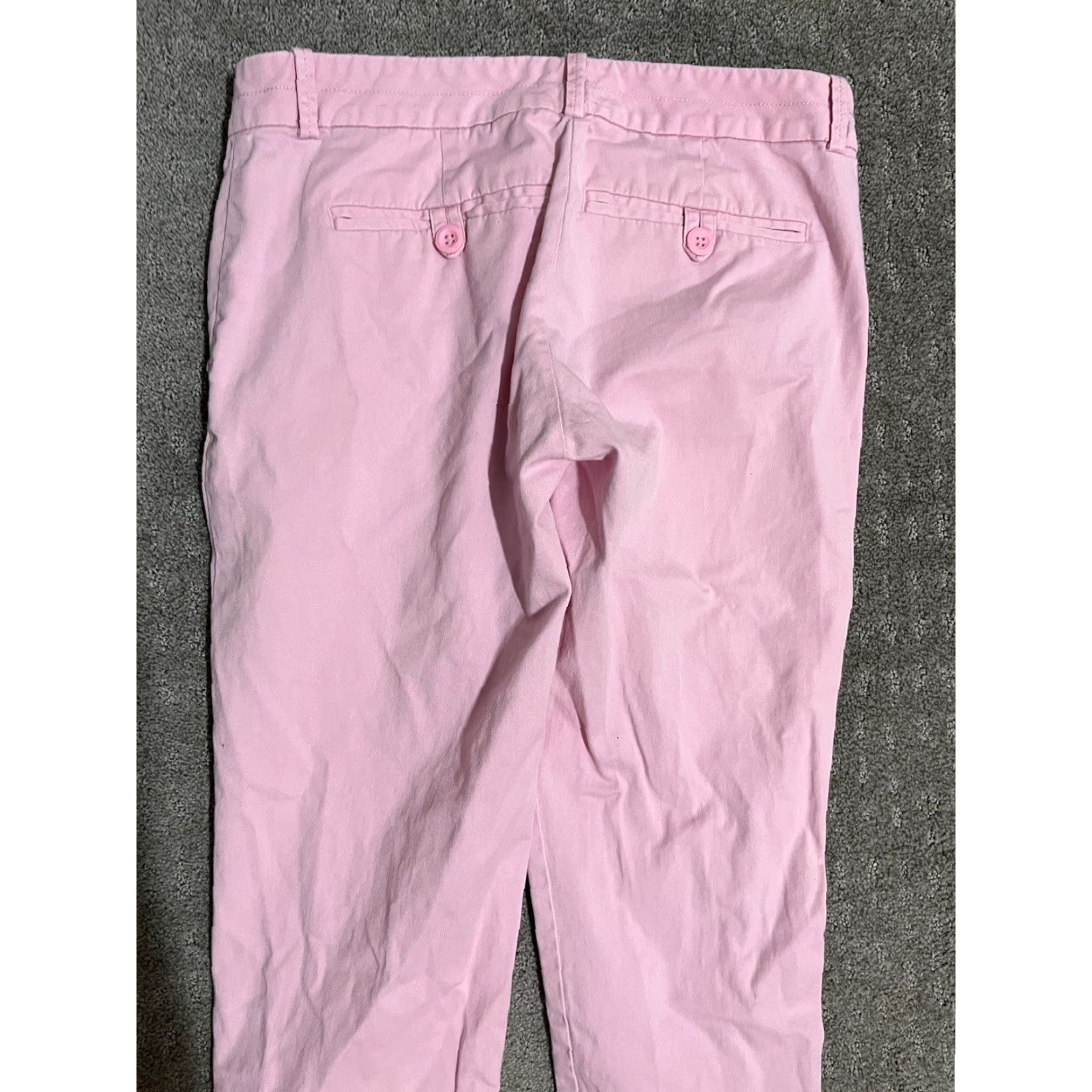 Avenue New York & Company Stretch Pants Women Size 0 Pink Ankle Pants Size 25" / US 0 / IT 36 - 4 Thumbnail