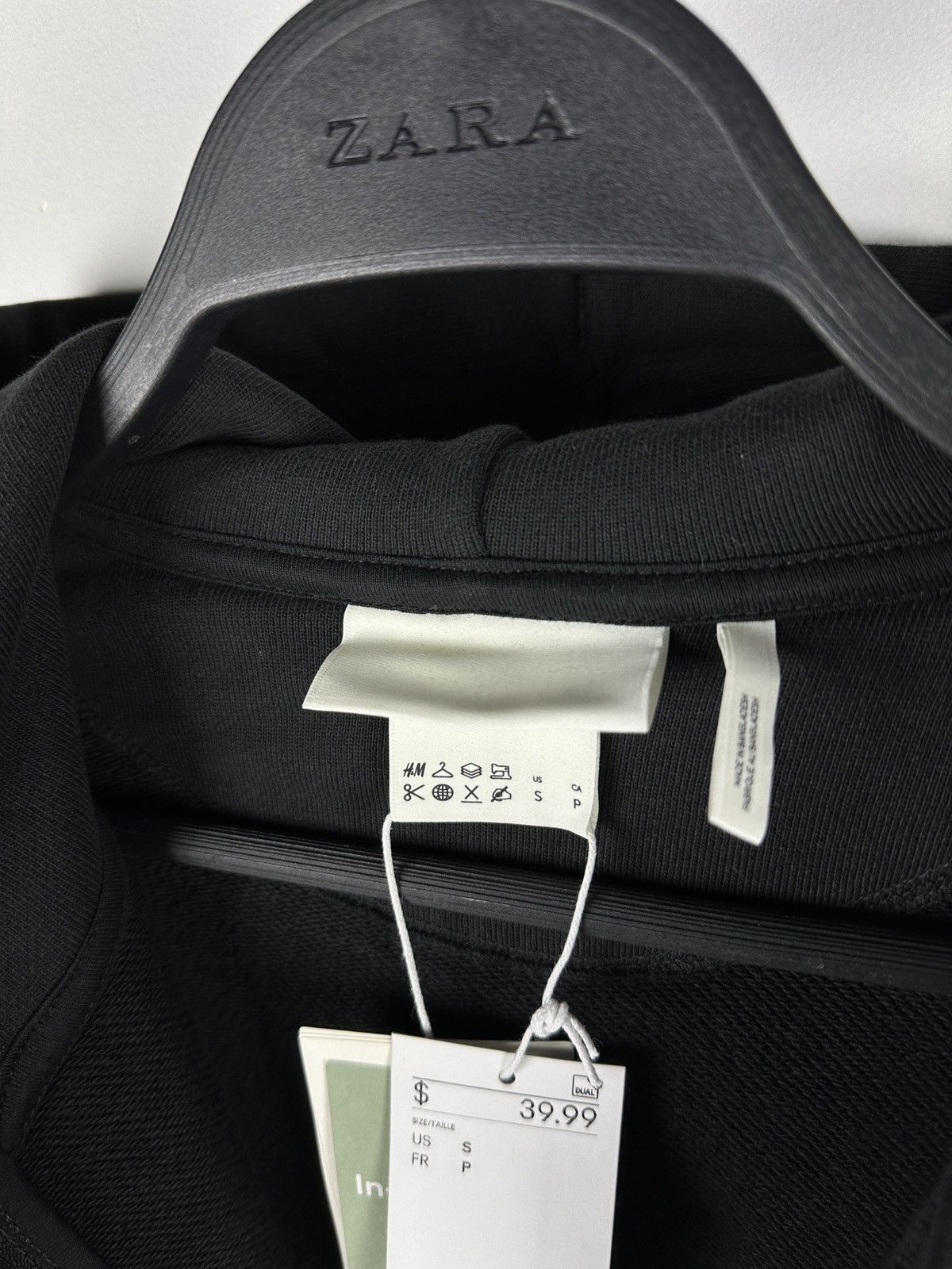 H&M NEW🏷️ H&M Baggy Oversize Zip Up Kanye Style Black Boxy Hoodie Size US S / EU 44-46 / 1 - 8 Thumbnail