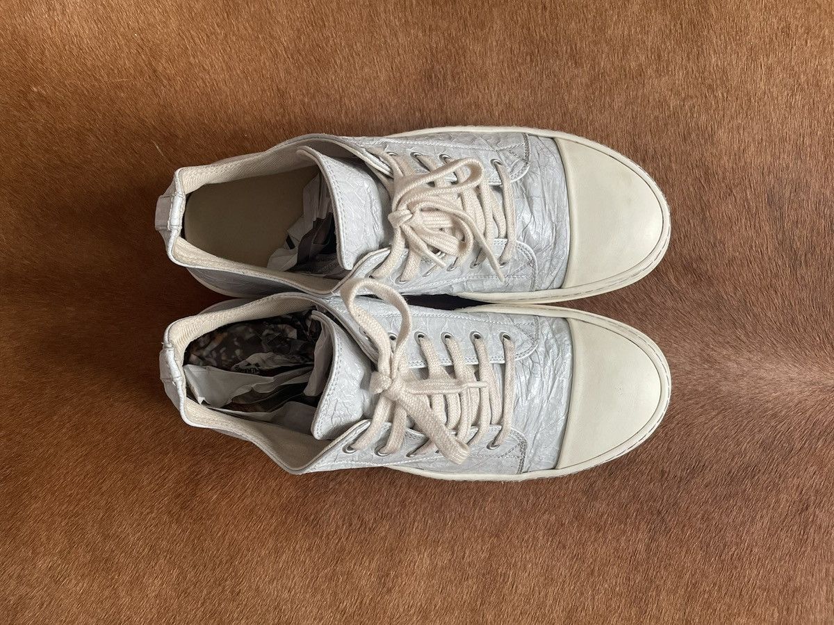 Rick Owens Drkshdw Rick Owens Low Ramones SS21 Dirty White Milk Size 43 Size US 10 / EU 43 - 8 Thumbnail