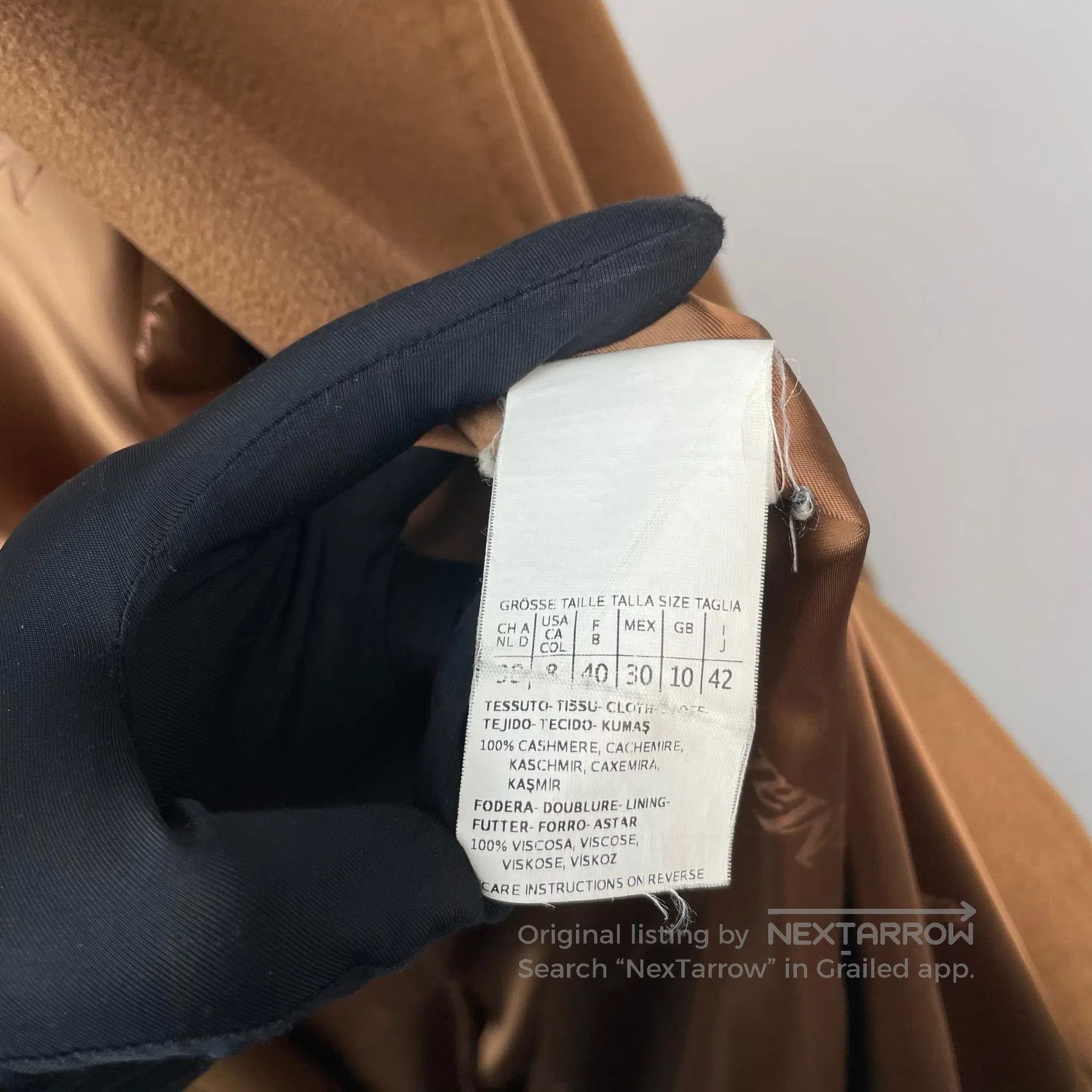 Max Mara Max Mara Caramel wave patterned coat| Size XS / US 0-2 / IT 36-38 - 5 Thumbnail