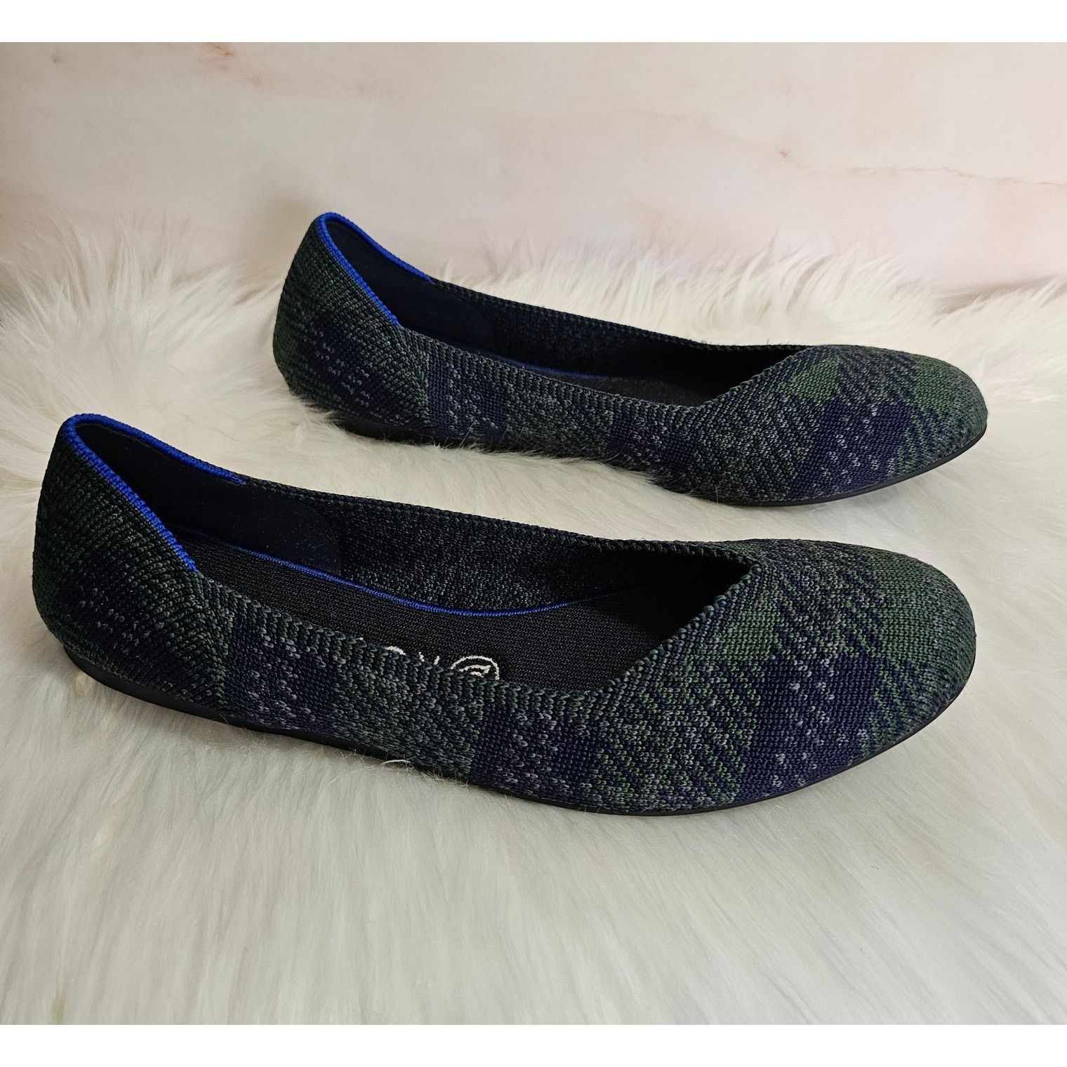 Rothy's Rothy's Limited Ed The Flat Forest Tartan Round Toe Shoes 9 Size US 9 / IT 39 - 4 Thumbnail