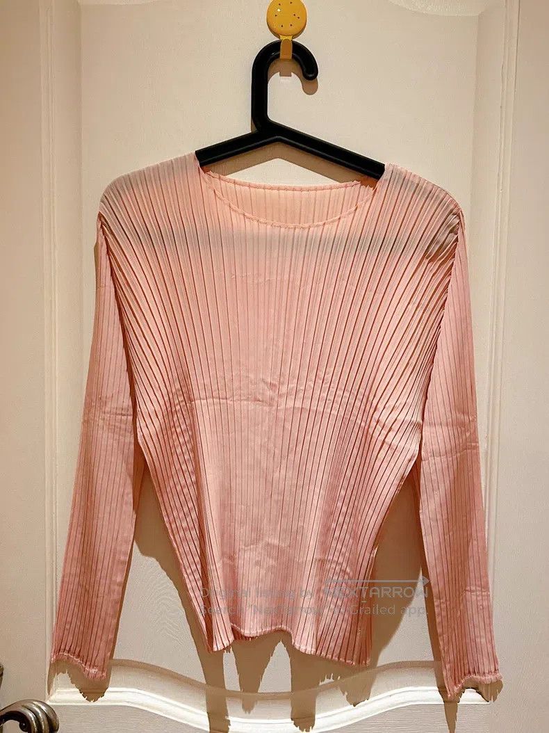 Issey Miyake Issey Miyake Pink Long Sleeve Top Size M / US 6-8 / IT 42-44 - 1 Thumbnail