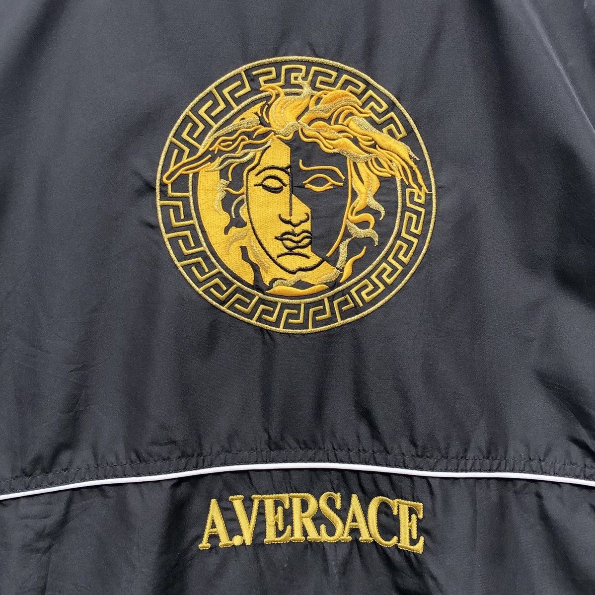 Versace × Vintage Vintage A.Versace Embroidery Logo Back Hit Jacket Size US L / EU 52-54 / 3 - 9 Thumbnail