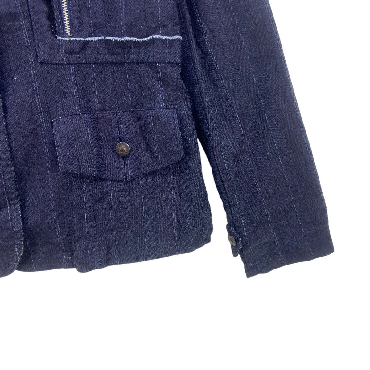Imperial Nice Italian Design Imperial Distressed Denim Jacket Size L / US 10 / IT 46 - 15 Thumbnail