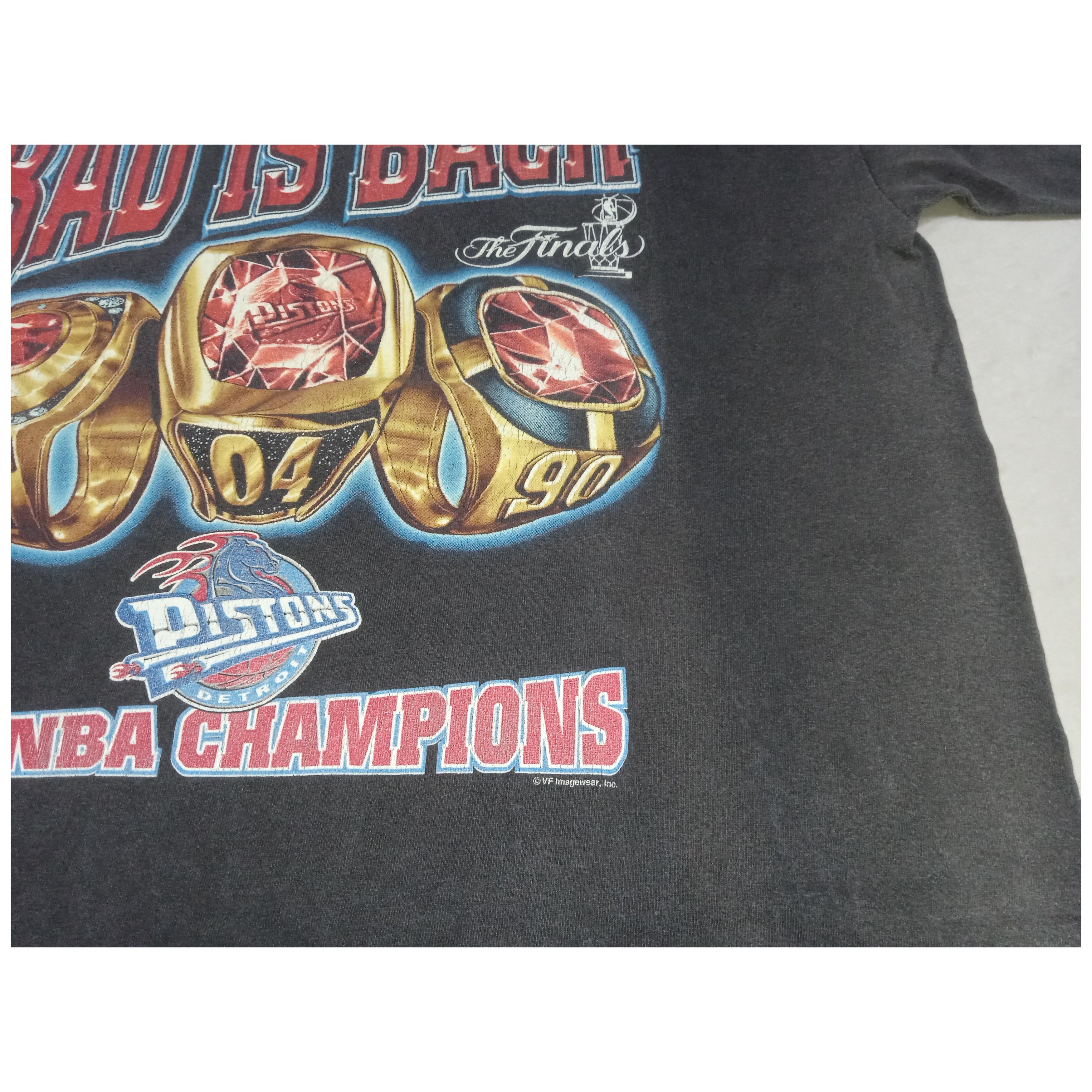 Vintage Vintage 00s NBA Bad Boys Detroit Pistons 2004 T Shirt Size US L / EU 52-54 / 3 - 4 Thumbnail