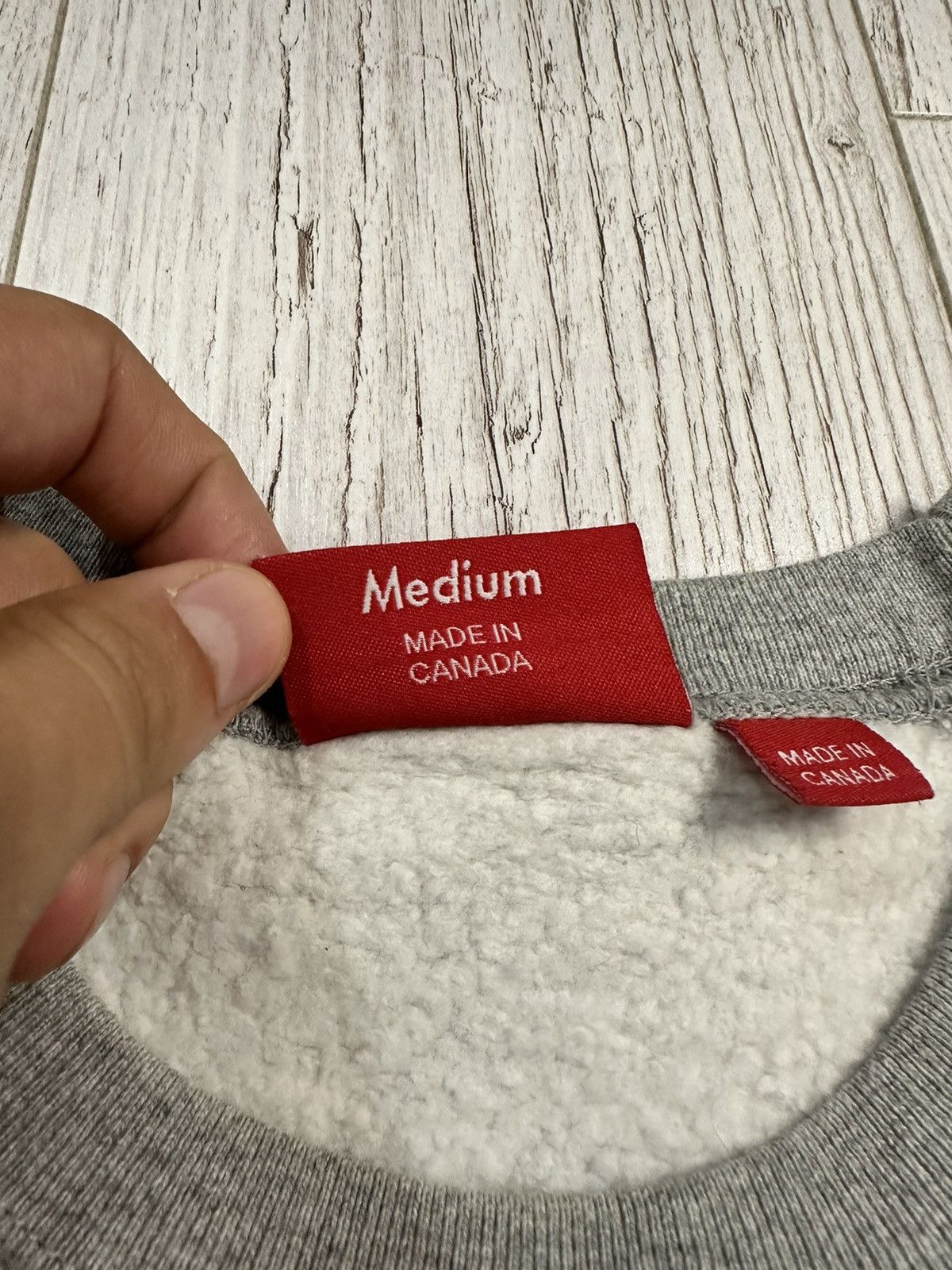 Supreme Supreme Stacked Crewneck Heather Grey Size US M / EU 48-50 / 2 - 6 Thumbnail