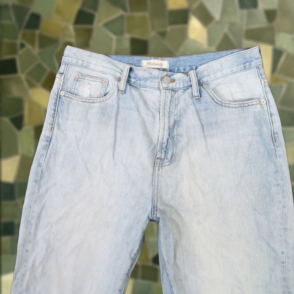 Madewell VINTAGE Madewell The Perfect Vintage Jean light wash blue denim Jeans 32 Womens Regular 32 in 100% Cotton High Rise Straight Mens/Boys? Size 24" / US 00 / IT 34 - 1 Thumbnail