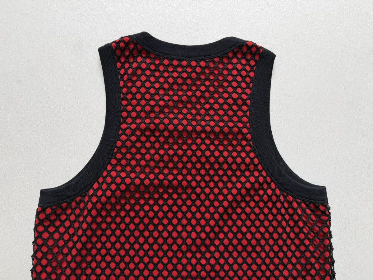 Wales Bonner ‘Record’ Black/Red Mesh Vest Size US M / EU 48-50 / 2 - 16 Thumbnail