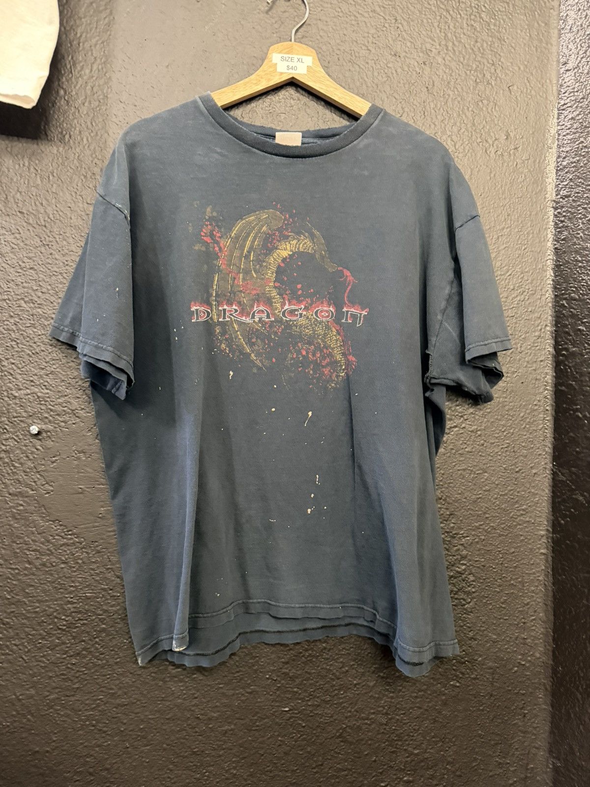 Vintage Vintage Dragon T Shirt Size US XL / EU 56 / 4 - 1 Thumbnail
