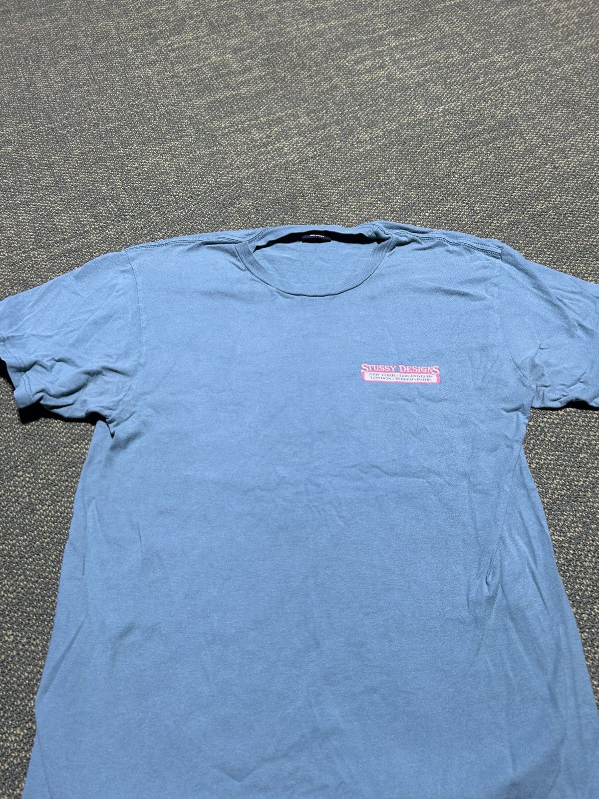 Stussy Teal Blue Stussy T-Shirt Size US M / EU 48-50 / 2 - 2 Thumbnail