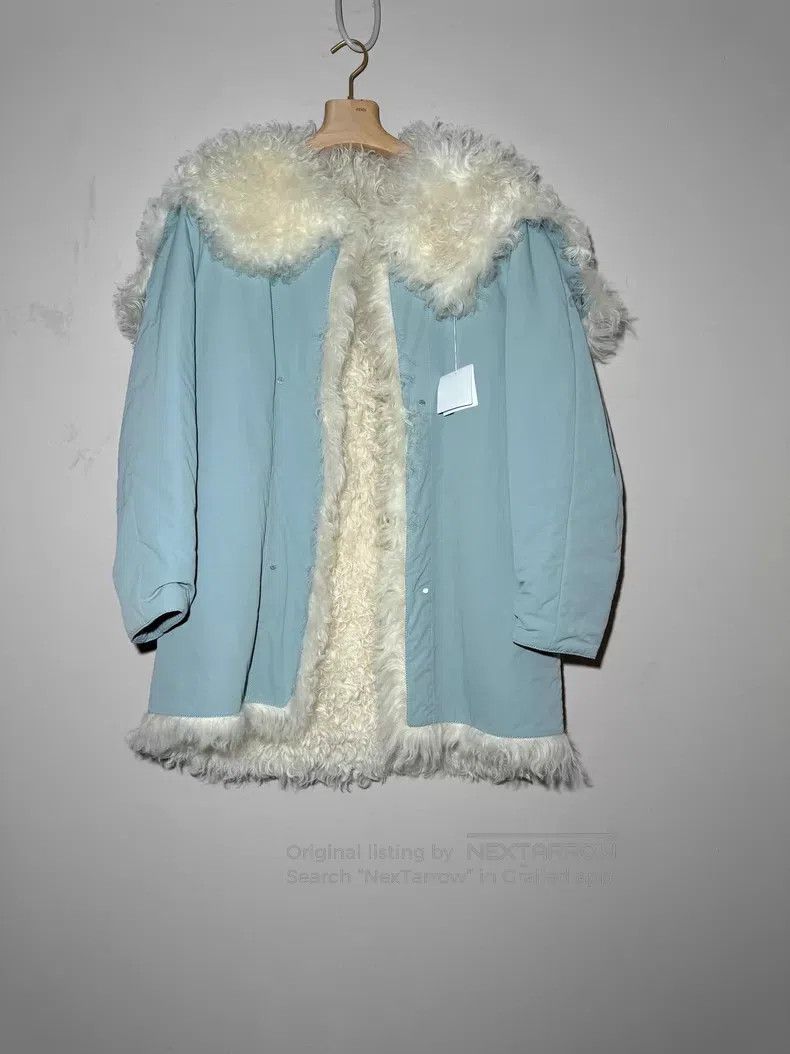 Hermes Hermes Navy Blue Leather and Fur Removable Coat Size US M / EU 48-50 / 2 - 2 Thumbnail
