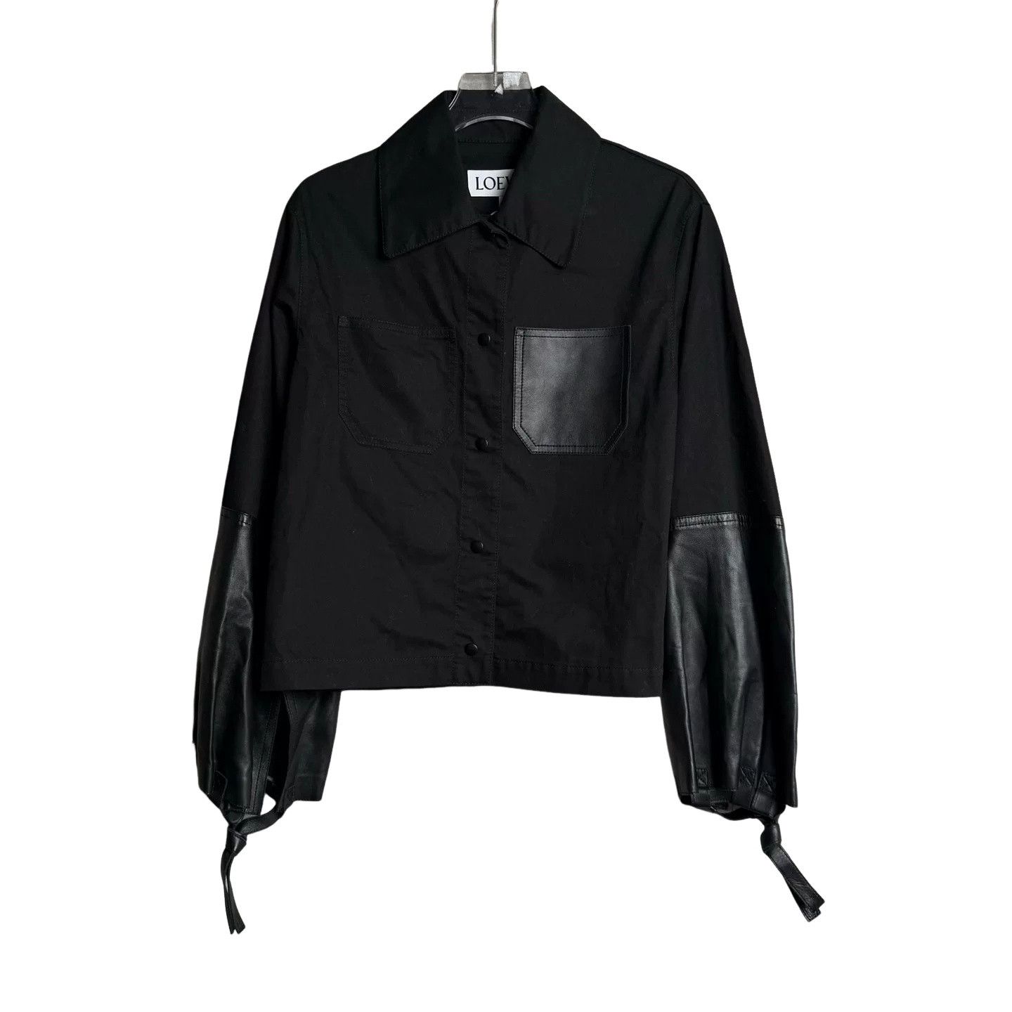 Loewe Loewe Leather Patch Cotton Jacket Size 38 Size S / US 4 / IT 40 - 1 Thumbnail