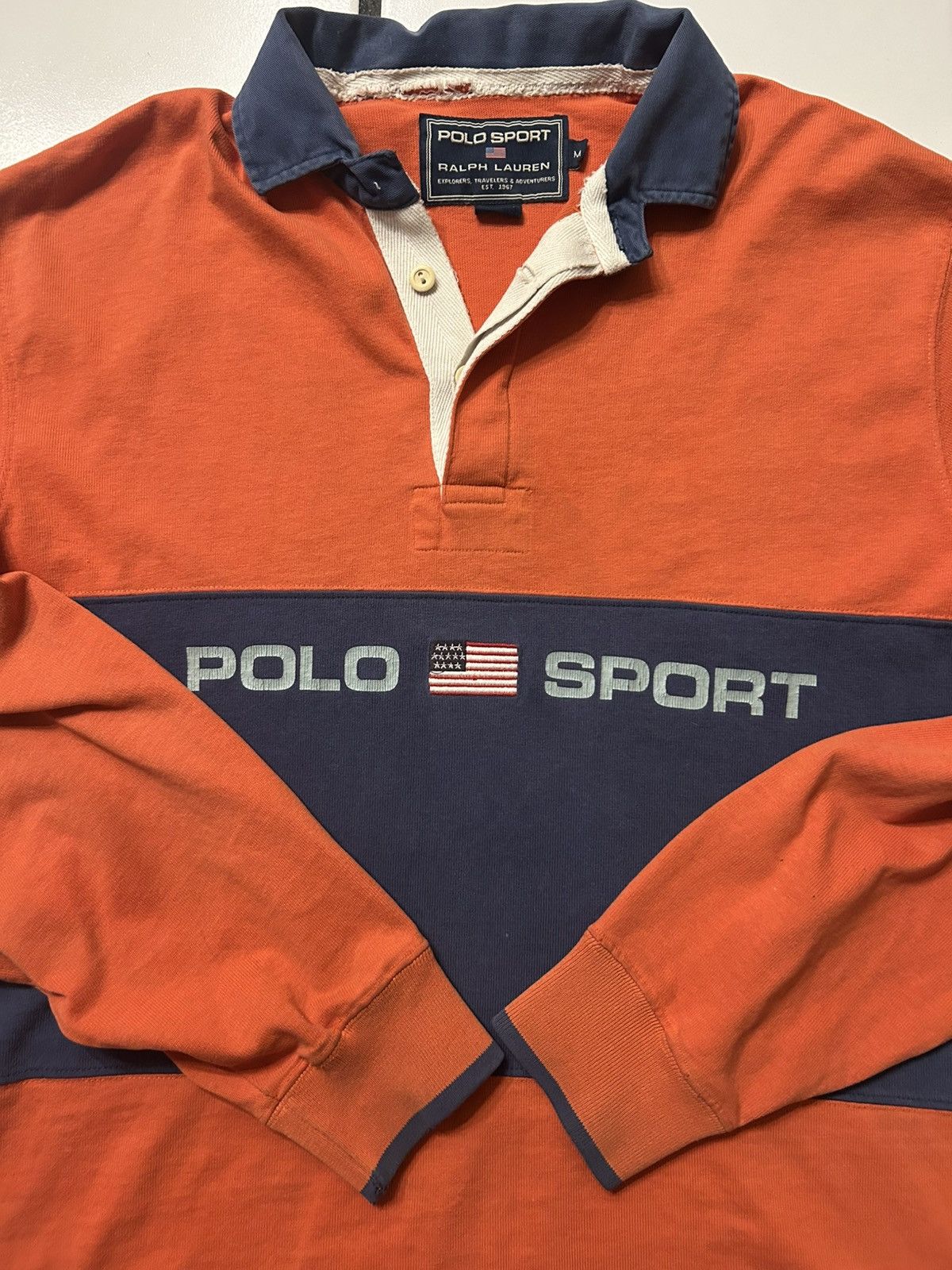 Polo Ralph Lauren × Ralph Lauren × Ralph Lauren Sport VINTAGE POLO SPORT Size US XL / EU 56 / 4 - 1 Thumbnail
