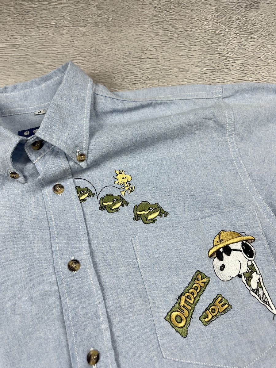 Cartoon Network × Peanuts × Vintage Vintage 90s Snoopy Peanuts Charlie Brown Outdoor Joe shirt Size US M / EU 48-50 / 2 - 4 Thumbnail