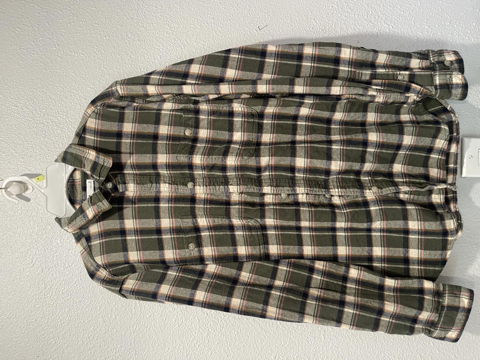 Sonoma Sonoma Olive Green Plaid Button-Up Shirt - Small Size US S / EU 44-46 / 1 - 1 Thumbnail