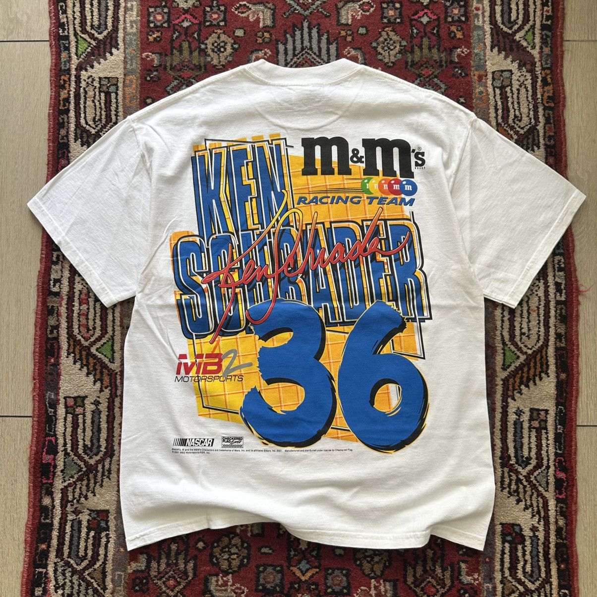 Vintage 2001 M&M’s NASCAR Racing Tee Double Sided Vintage Size US L / EU 52-54 / 3 - 7 Thumbnail
