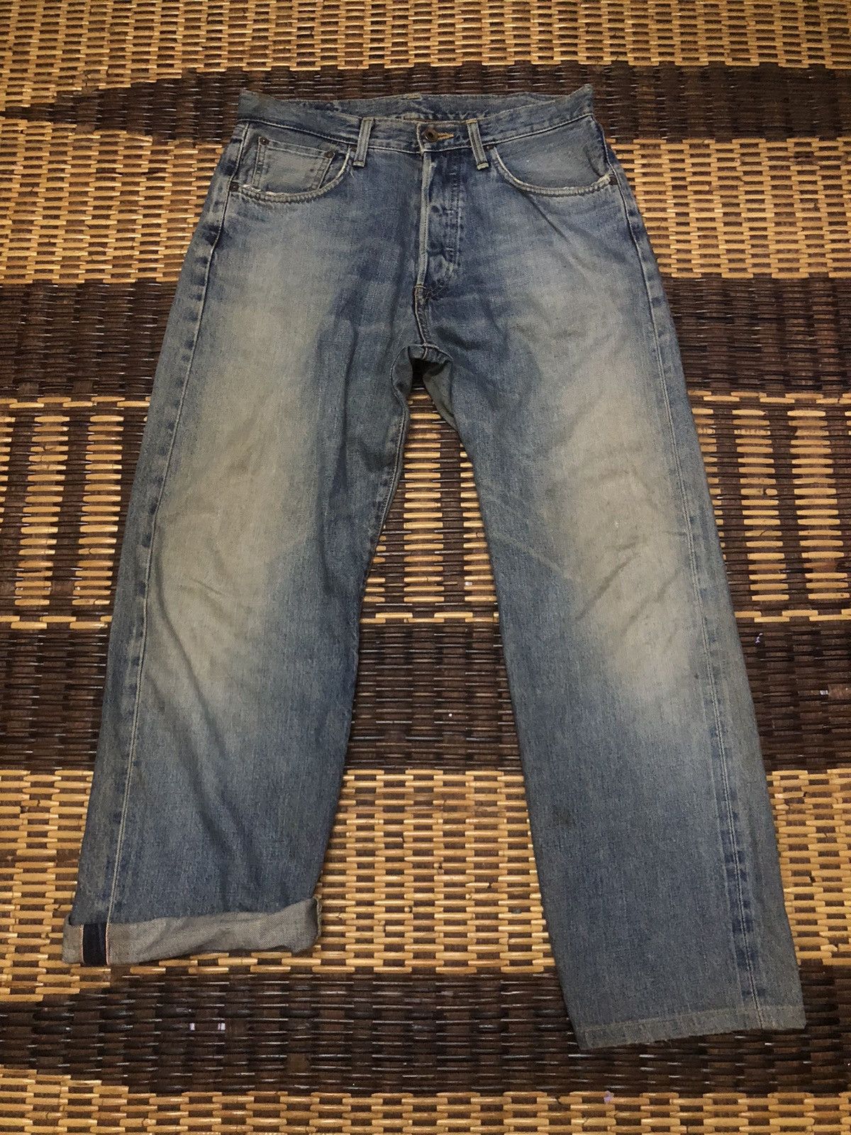 Edwin × Evisu Vintage Edwin Custom Made Evisu Selvedge Jeans Size US 32 / EU 48 - 2 Thumbnail