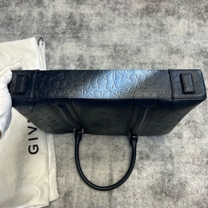 Givenchy Black Star Pattern Briefcase 2506-Nextarrow