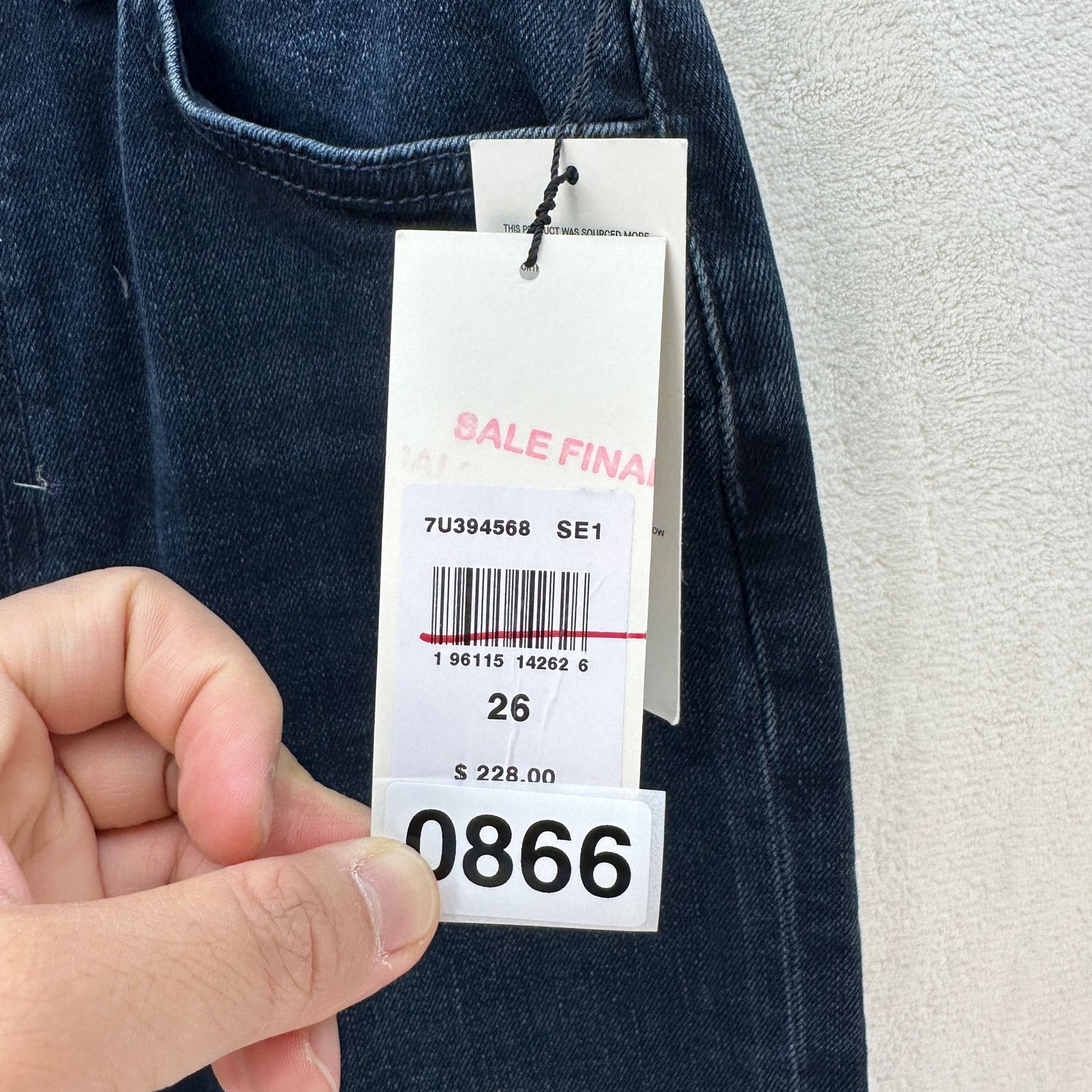 7 For All Mankind 7 FOR ALL MANKIND WOMEN'S 26 EASY SLIM SUNBEAM BLUE 7U394568 Size 26" / US 2 / IT 38 - 7 Thumbnail