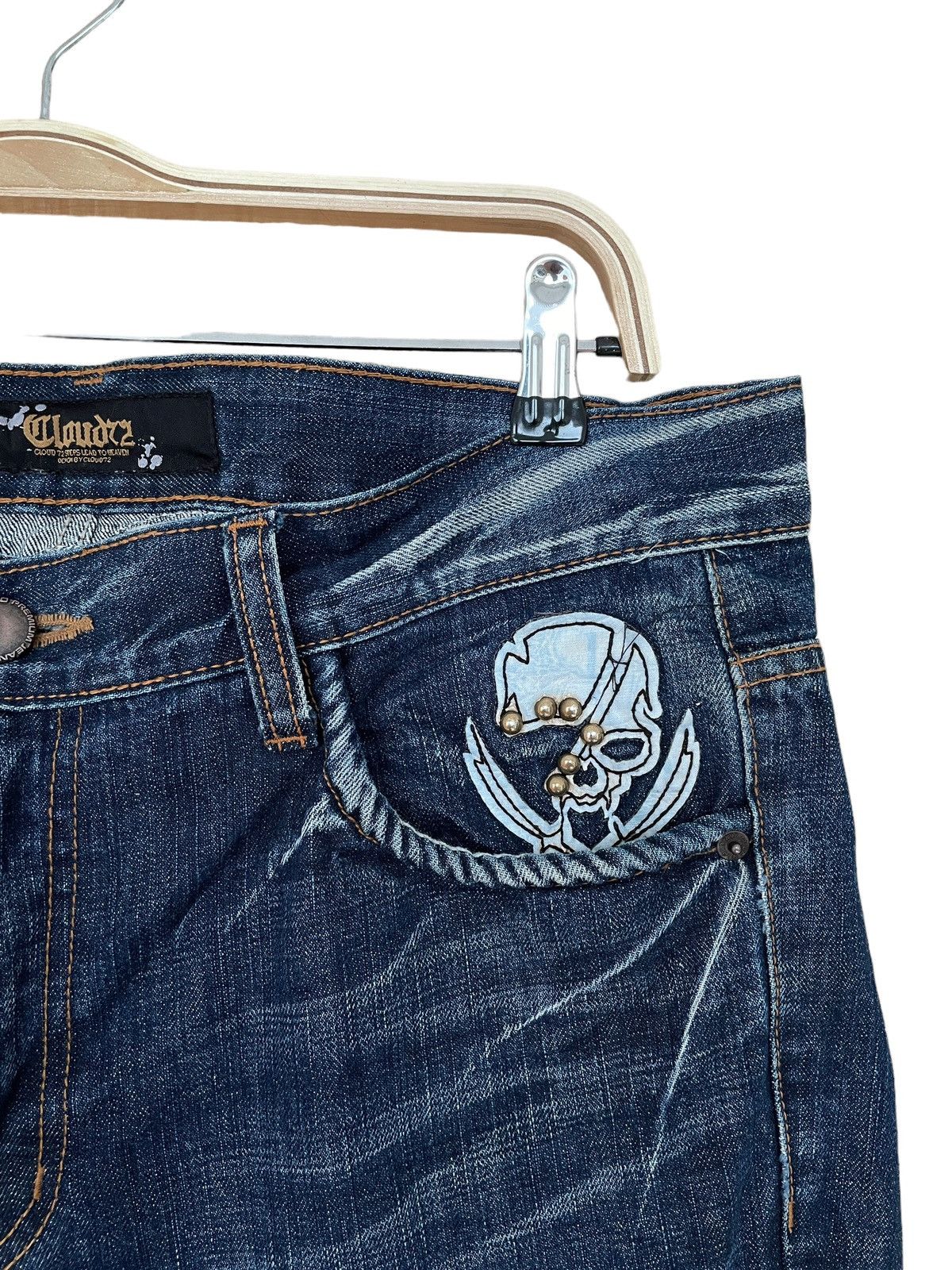 If Six Was Nine × Japanese Brand × Le Grande Bleu (L.G.B.) Vintage Japanese Brand Cloudy 72 Jeans 2000s Size US 36 / EU 52 - 4 Thumbnail