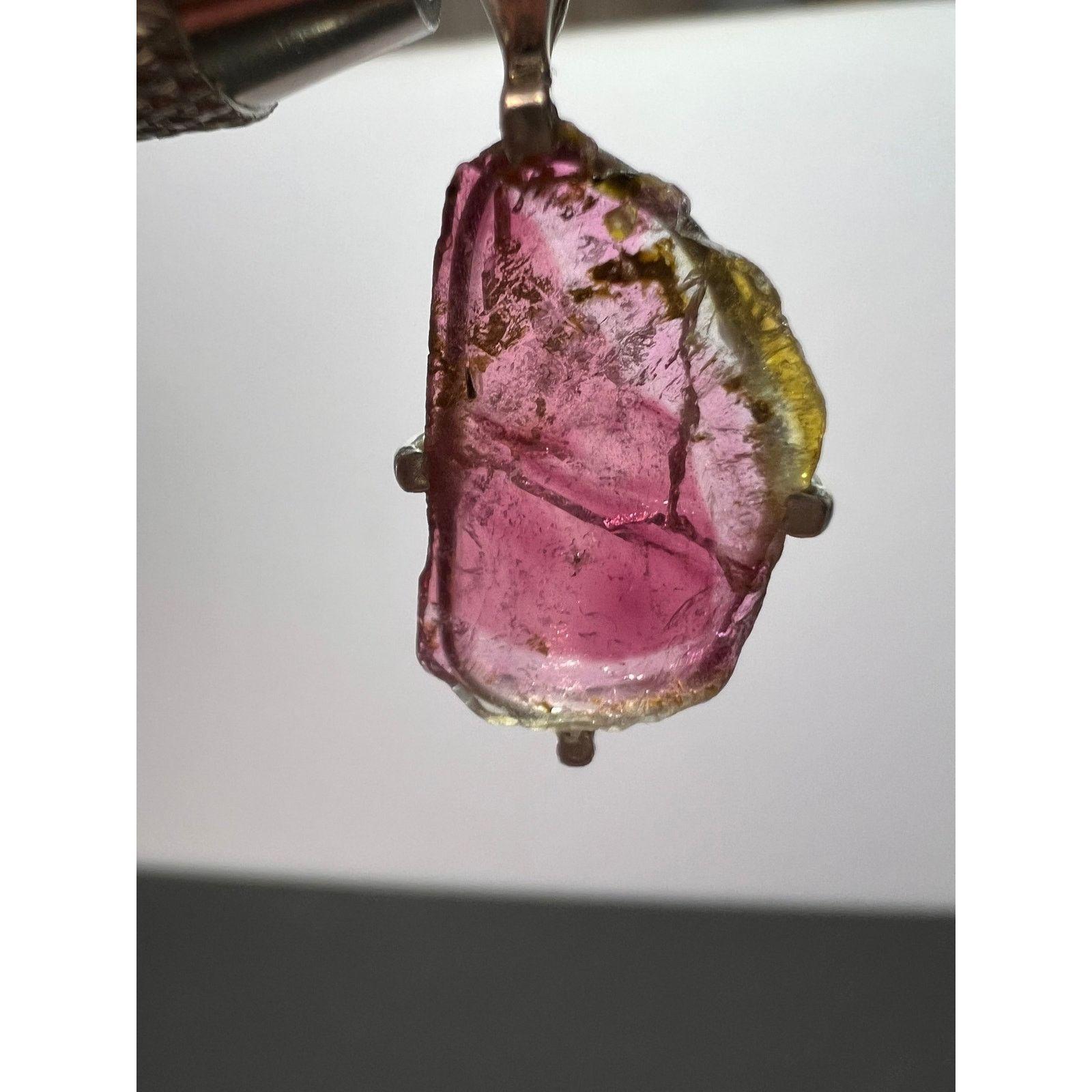 Other NEW Watermelon tourmaline sterling silver pendant 1.56 grams Size ONE SIZE - 1 Thumbnail