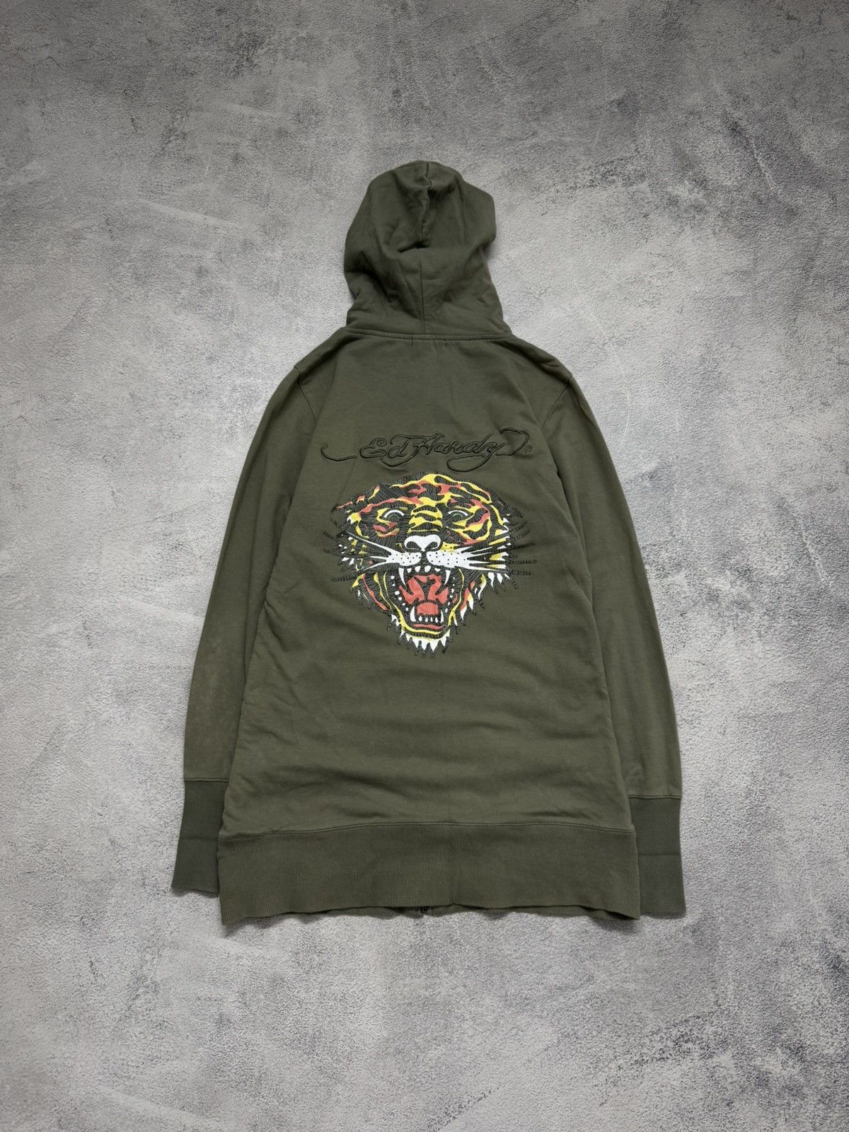 Ed Hardy Vintage Y2k Ed Hardy Tiger Zip Hoodie 00’s Size L / US 10 / IT 46 - 7 Thumbnail