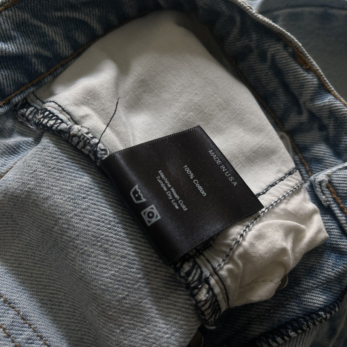 Rhude Rhude Bleach Washed Denim Jeans Size US 34 / EU 50 - 6 Thumbnail