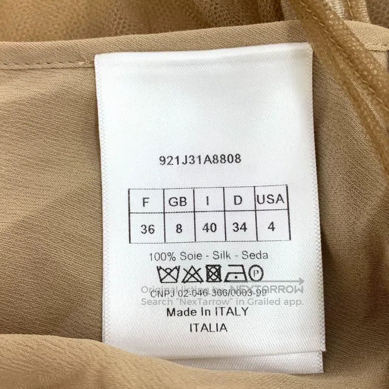 Dior Dior Brown mulberry silk casual mesh skirt Size 24" / US 00 / IT 34 - 6 Thumbnail
