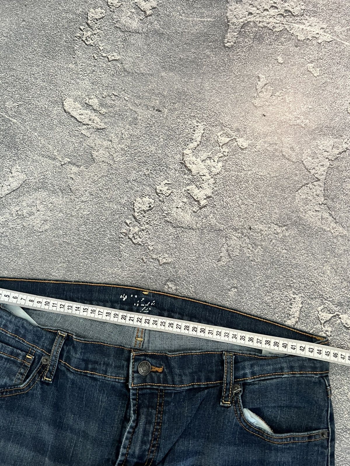 Japanese Brand Niche Archive Slim Retro Jeans / Avant Garde Y2K Swag Style Size US 35 - 6 Thumbnail