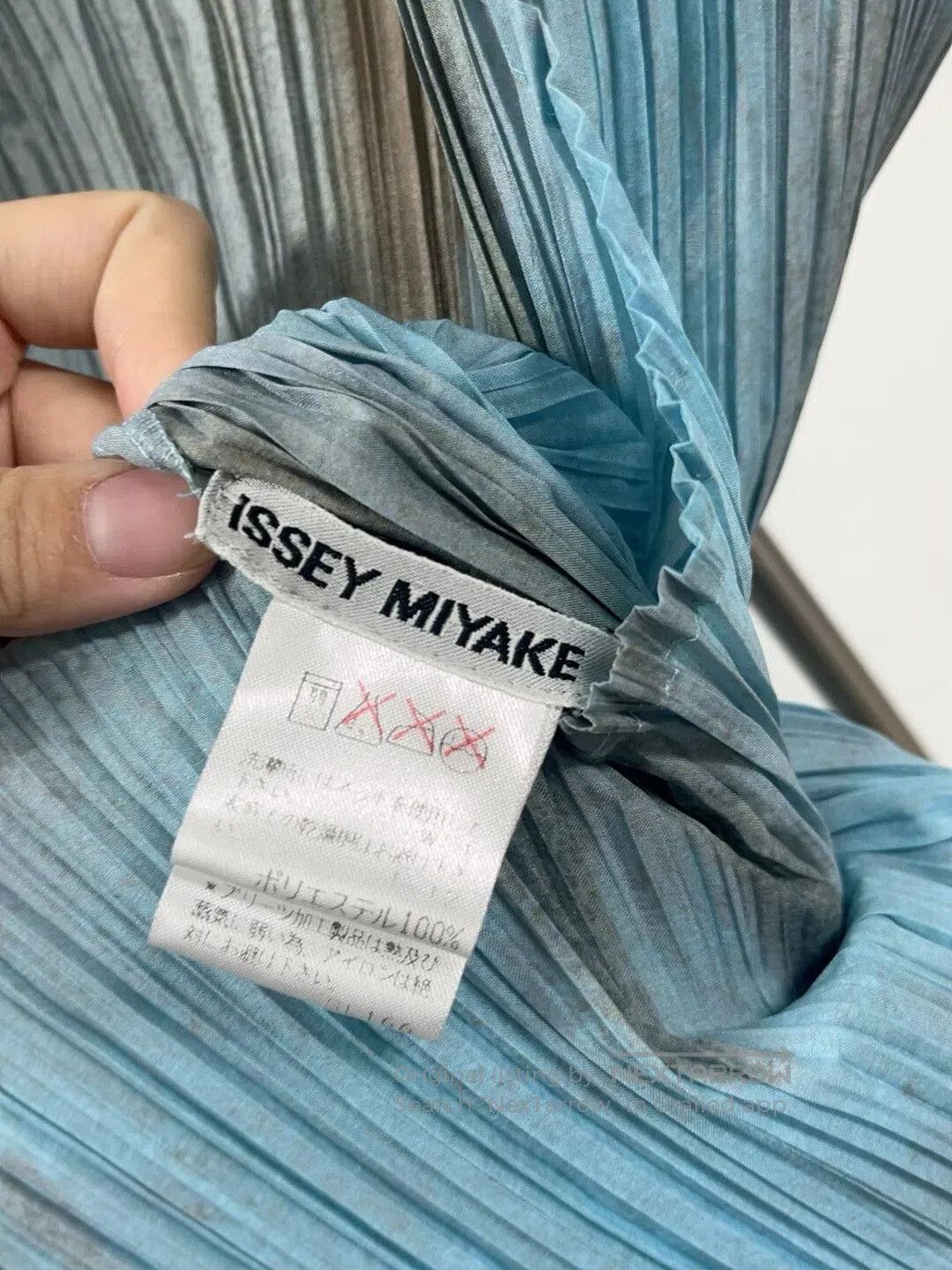 Issey Miyake Issey Miyake Pleated Blue Dress. Size S / US 4 / IT 40 - 4 Thumbnail