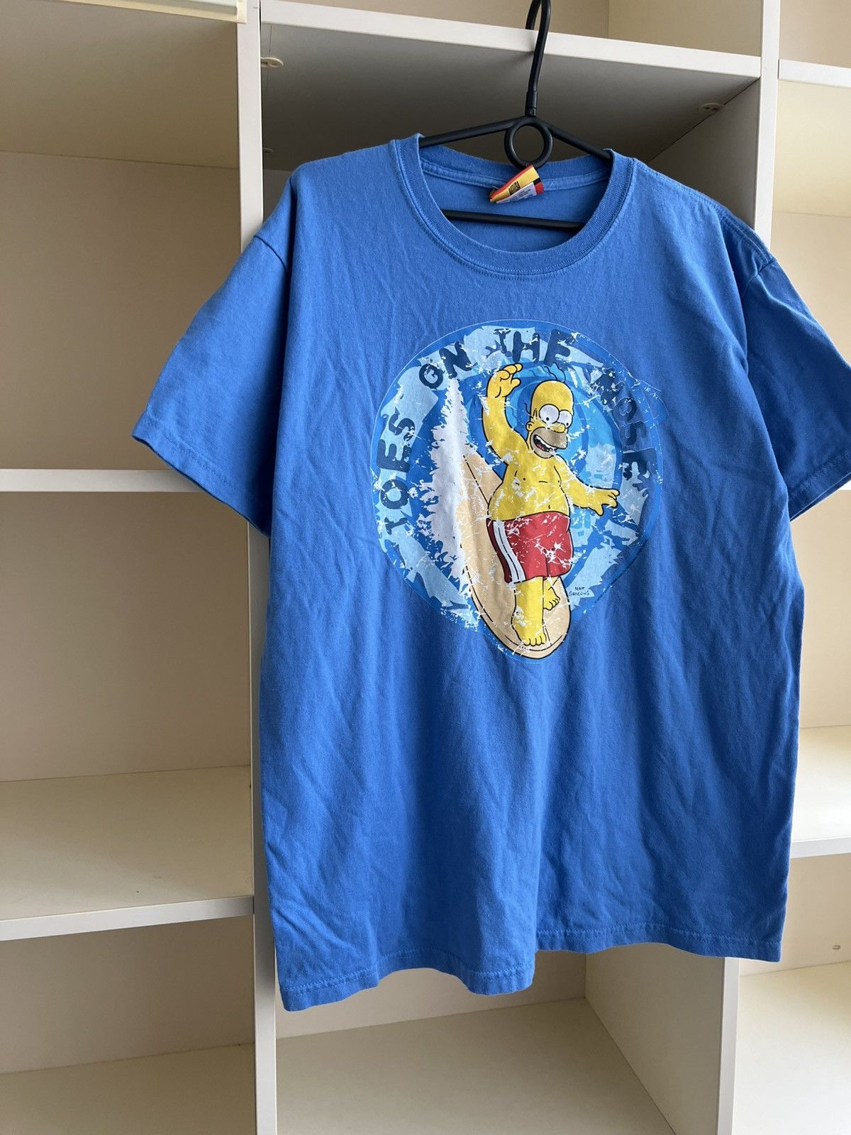 The Simpsons Vintage 00s The Simpsons Movie Tee T-Shirt Surf Homer Size US L / EU 52-54 / 3 - 2 Thumbnail