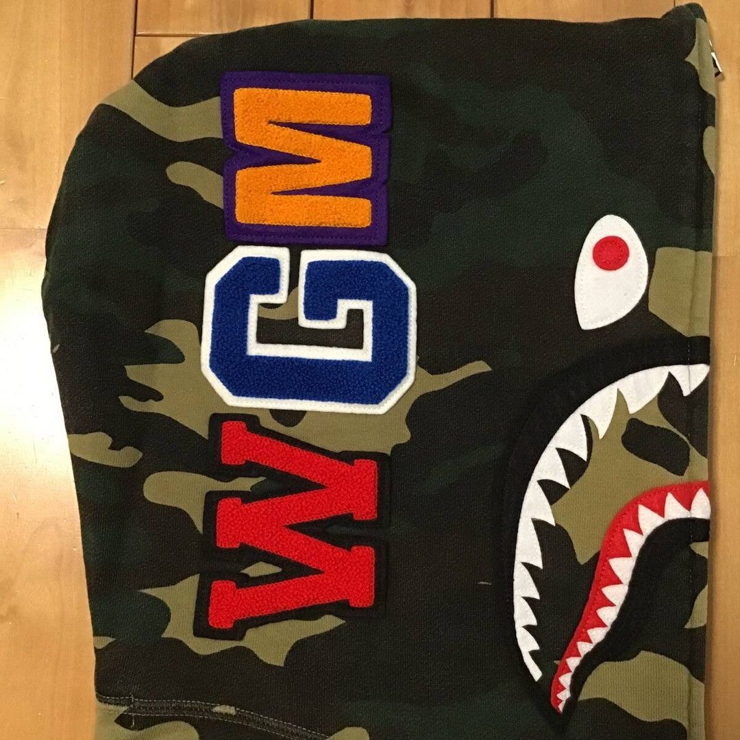 Bape × Nigo BAPE Shark full zip hoodie woodland camo a bathing ape NIGO Size US XL / EU 56 / 4 - 4 Thumbnail
