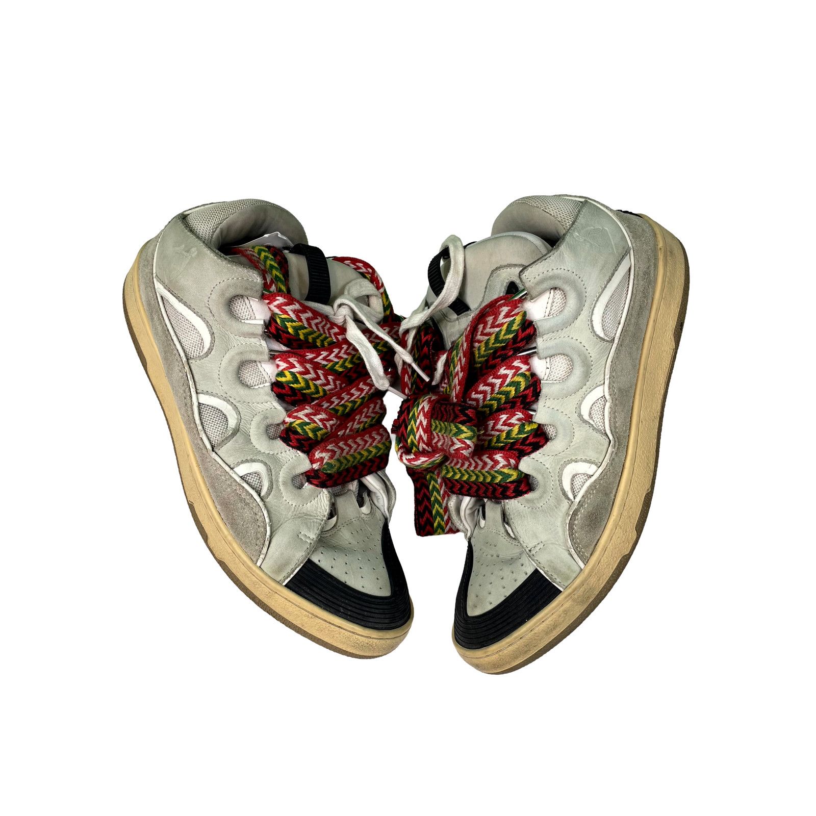 Lanvin Lanvin Curb Rasta Cream Sneakers Size US 12 / IT 42 - 3 Thumbnail