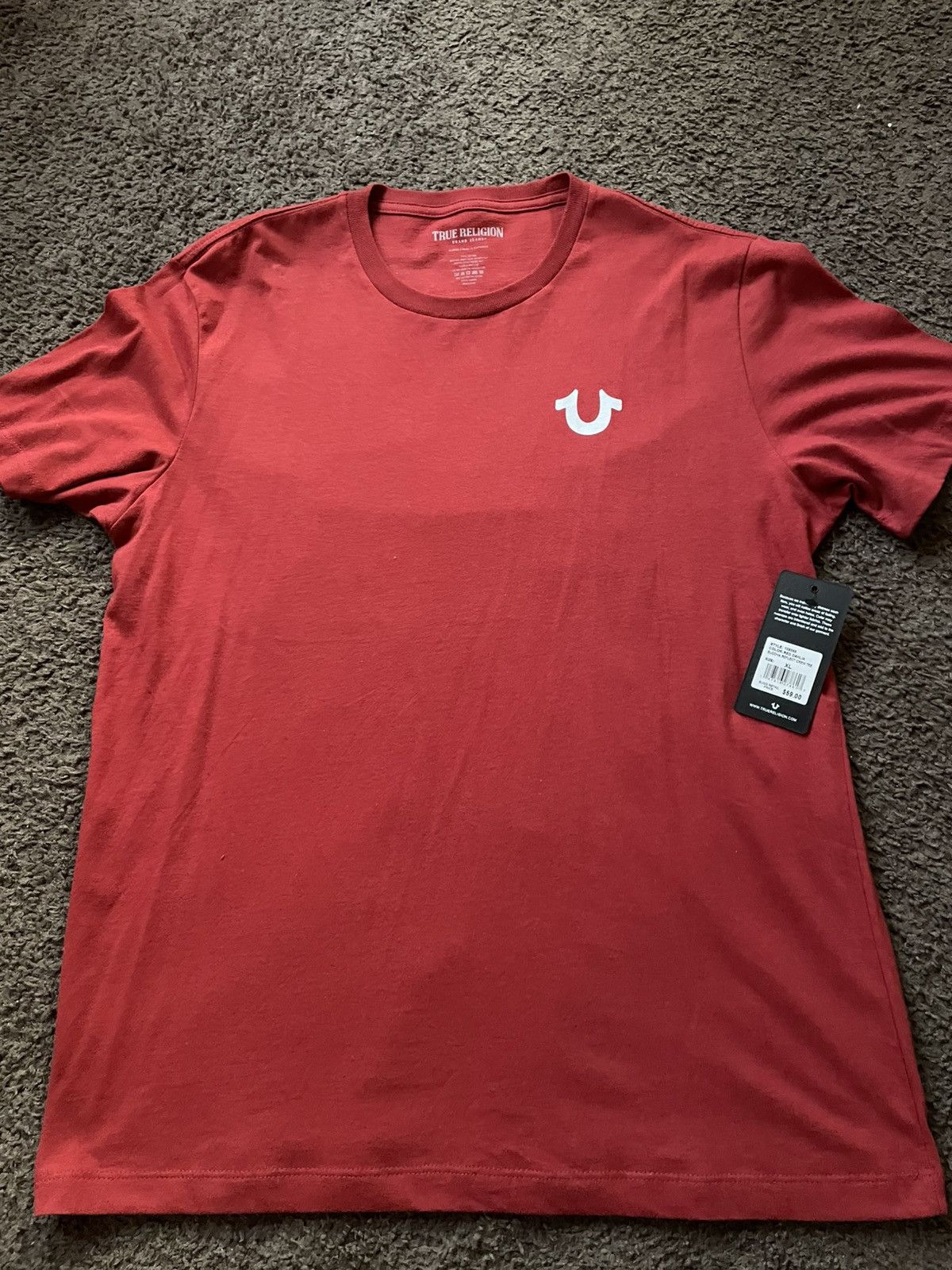 True Religion True Religion Red Men’s T-Shirt Size US XL / EU 56 / 4 - 1 Thumbnail